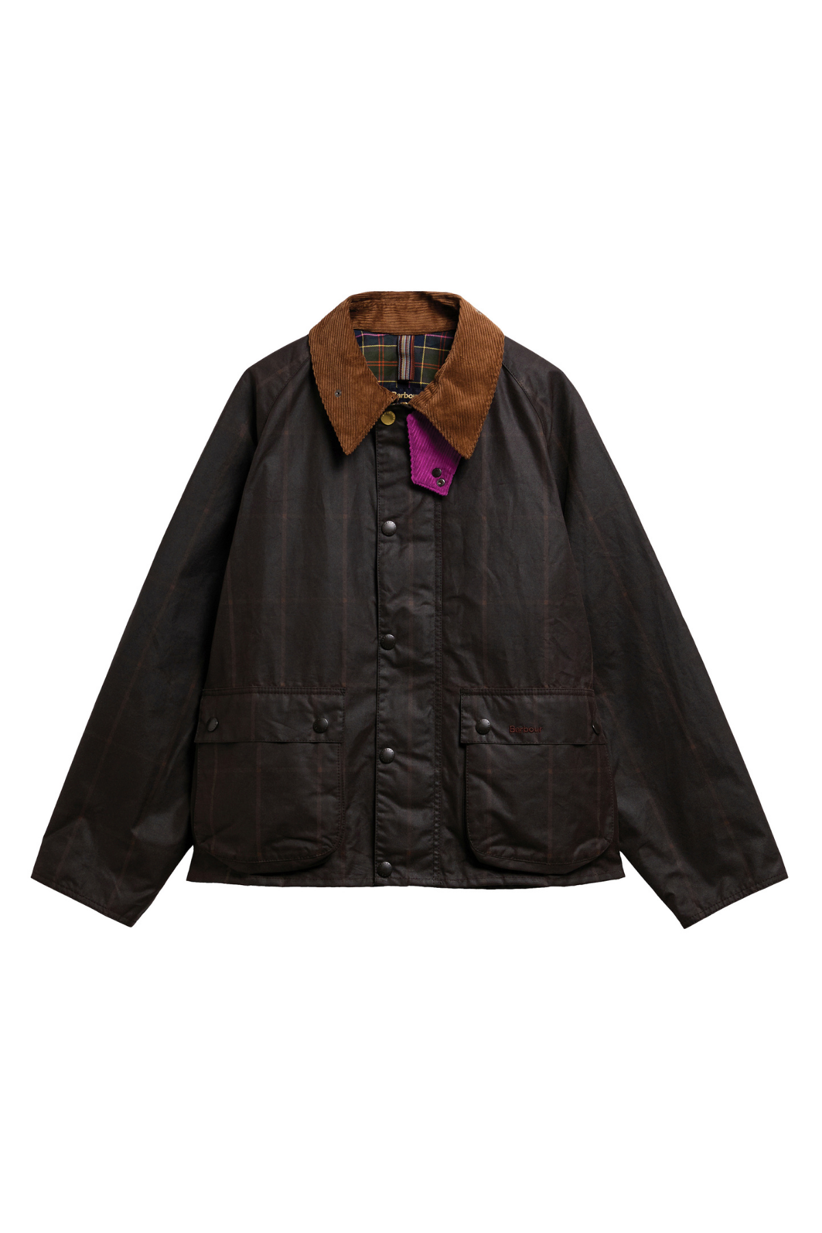 Barbour x Paul Smith Windowpane Yağlı Ceket BR71 Rustıc