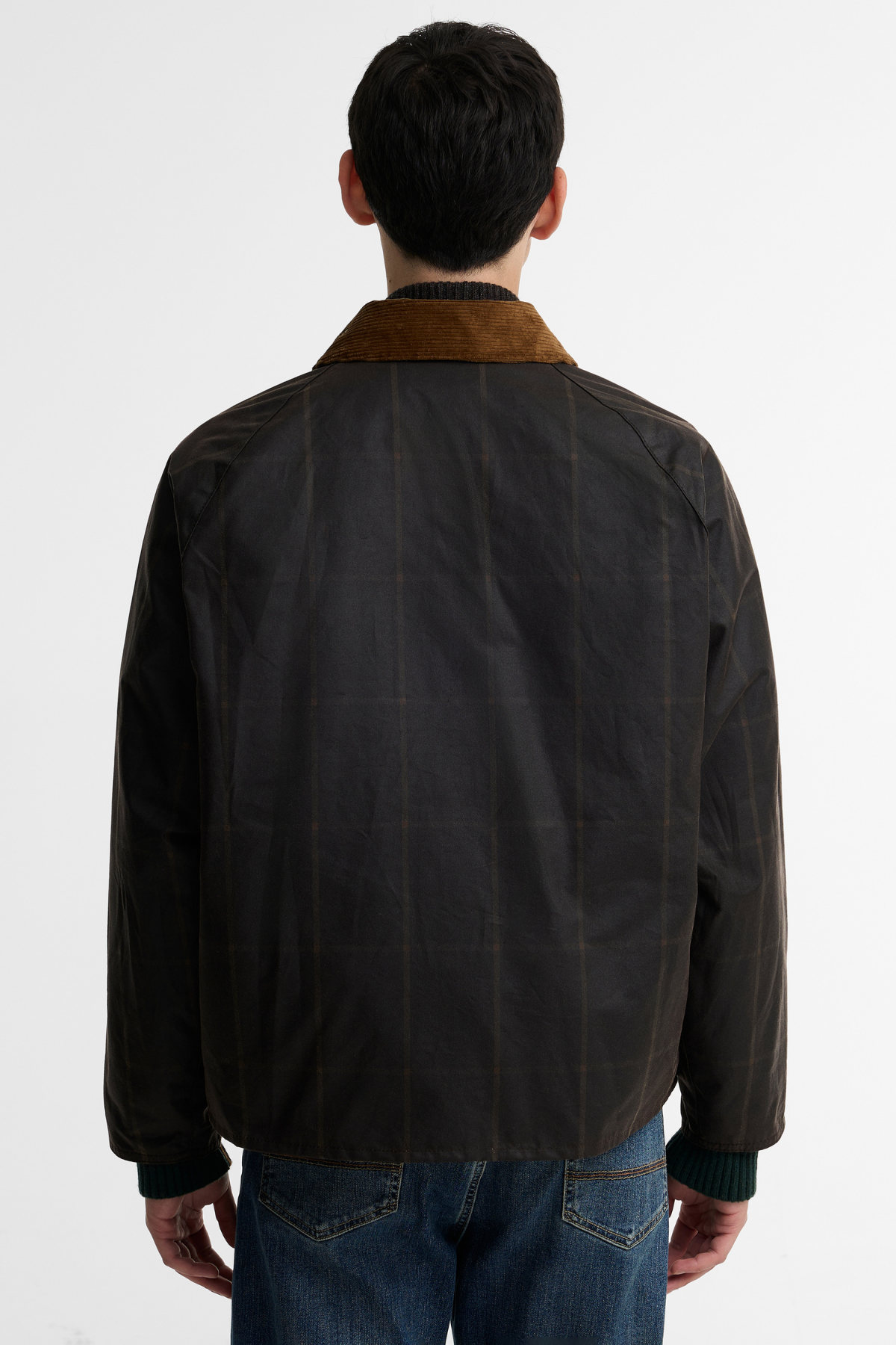 Barbour x Paul Smith Windowpane Yağlı Ceket BR71 Rustıc