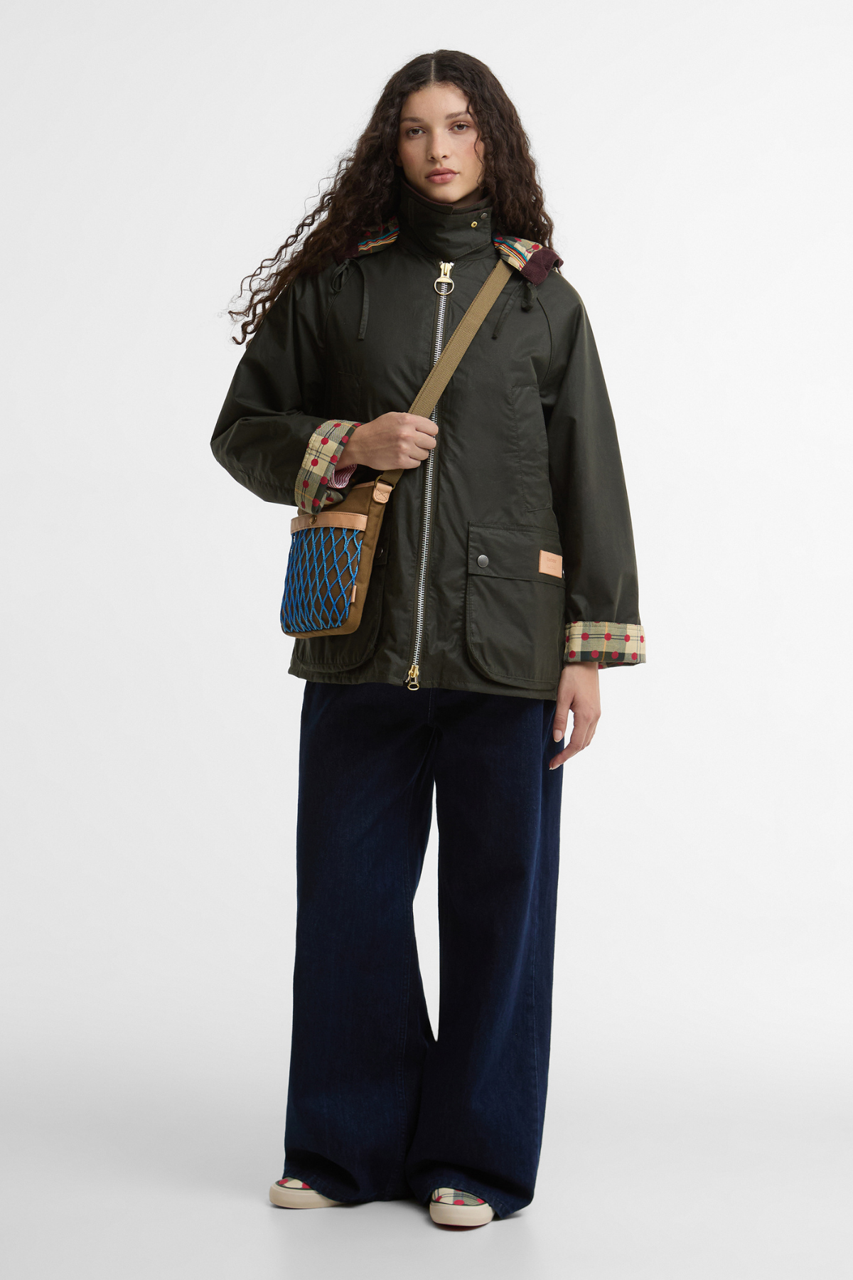 Barbour x Paul Smith Women's Bedale Yağlı Ceket OL51 Archive Olive/ Ancient/Winterberry