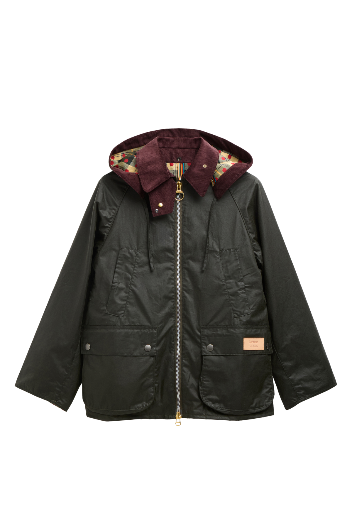 Barbour x Paul Smith Women's Bedale Yağlı Ceket OL51 Archive Olive/ Ancient/Winterberry