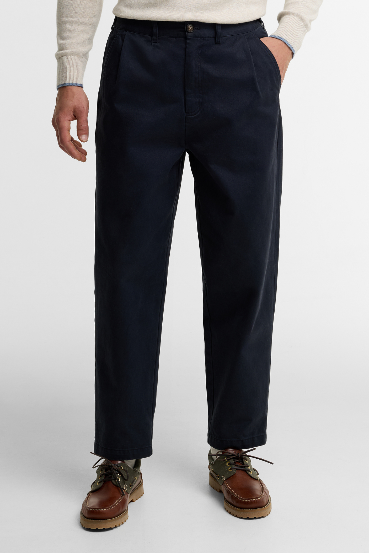 Barbour Yorklane Twill Pantolon NY74 Dark Navy
