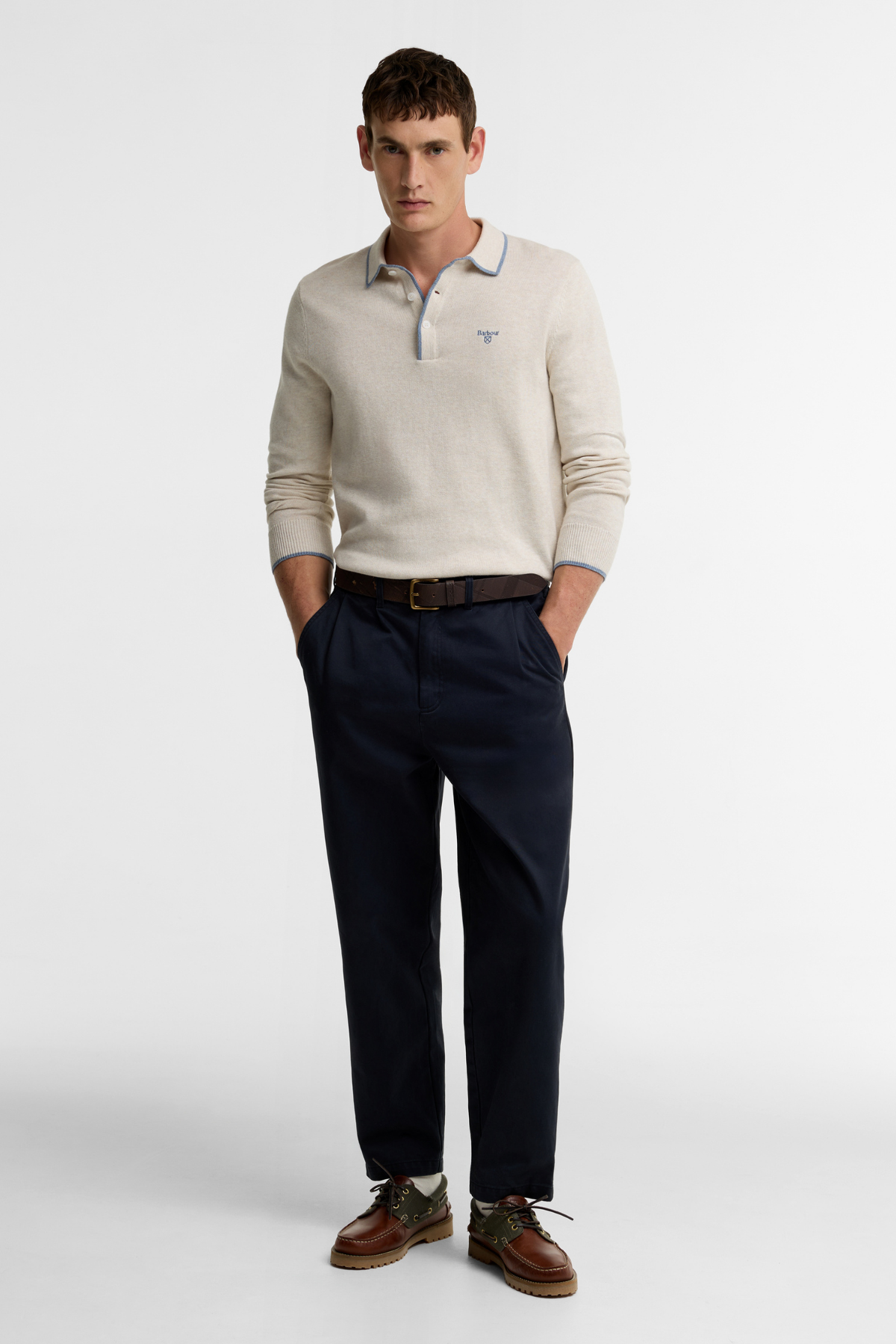 Barbour Yorklane Twill Pantolon NY74 Dark Navy