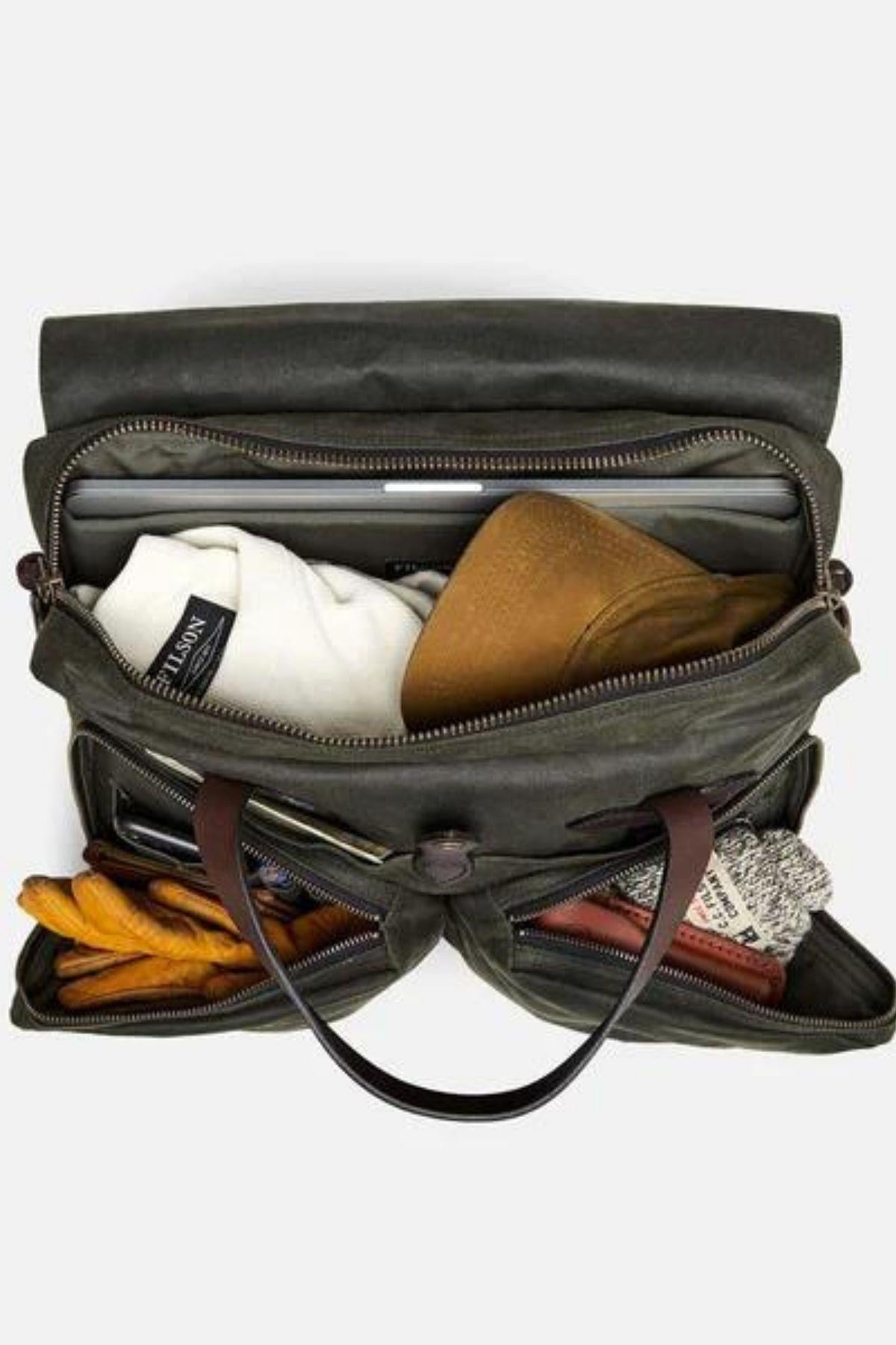 Filson 24 Hour Yağlı Evrak Çantası Otter Green