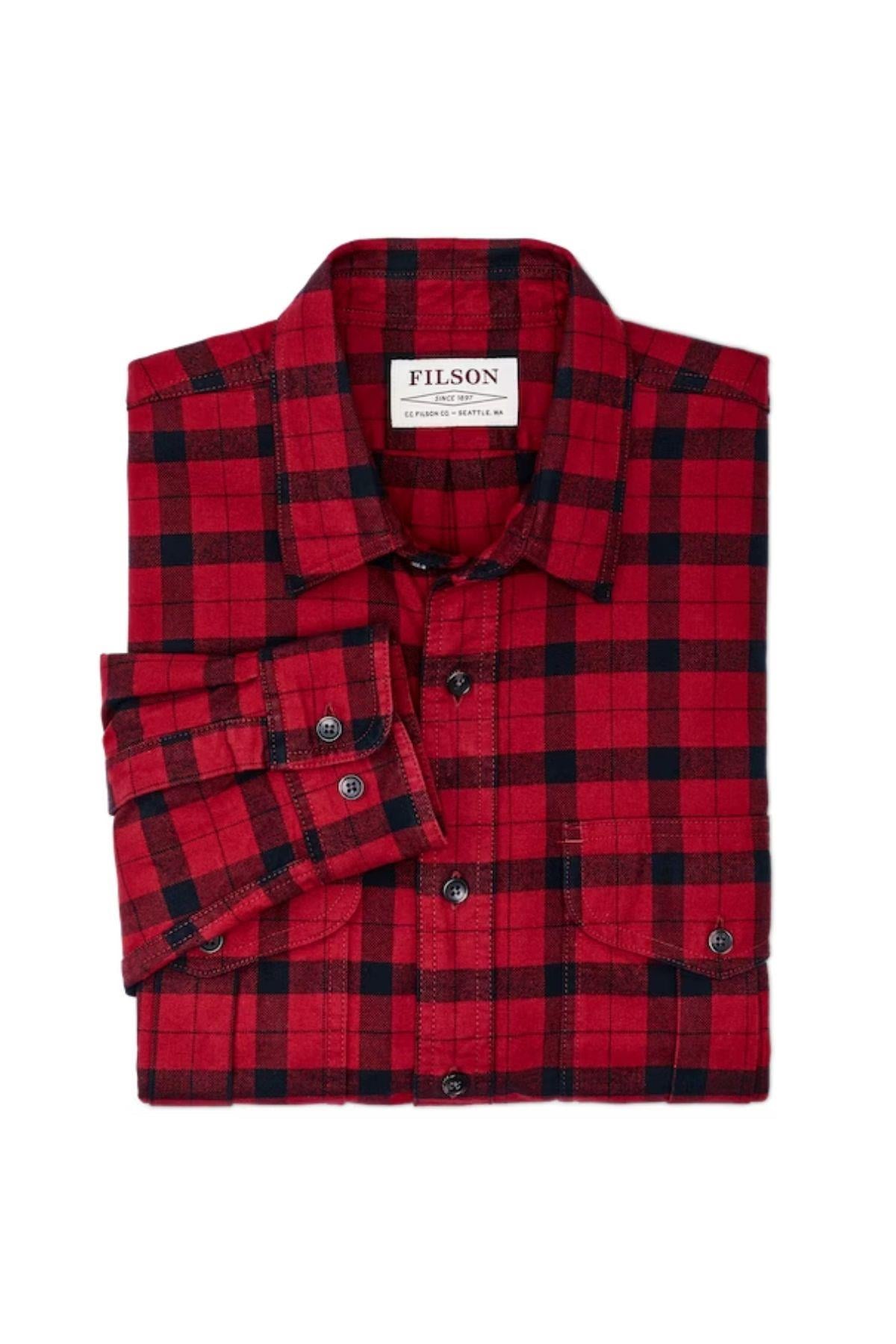 Filson Alaskan Guide Gömlek Red Black