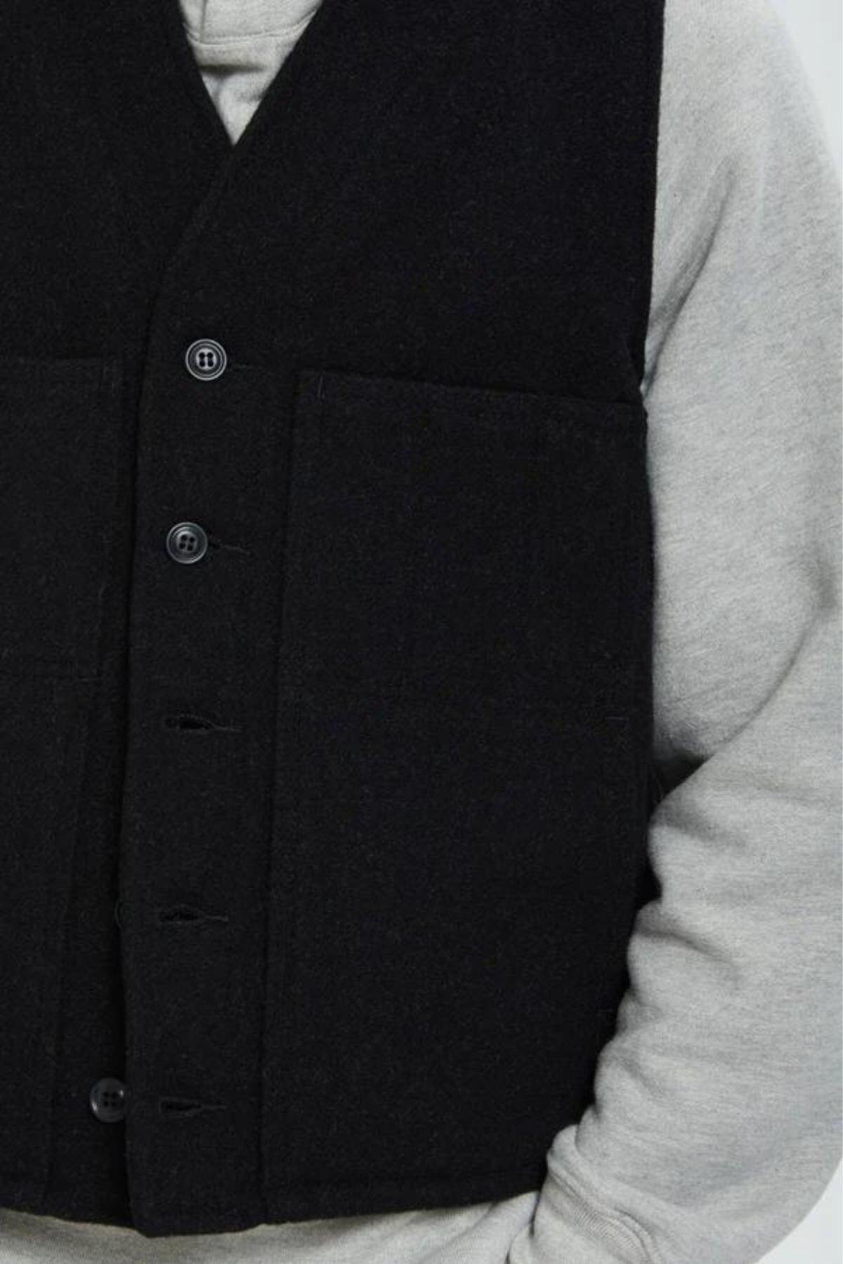 Filson Mackinaw Wool Yelek Charcoal