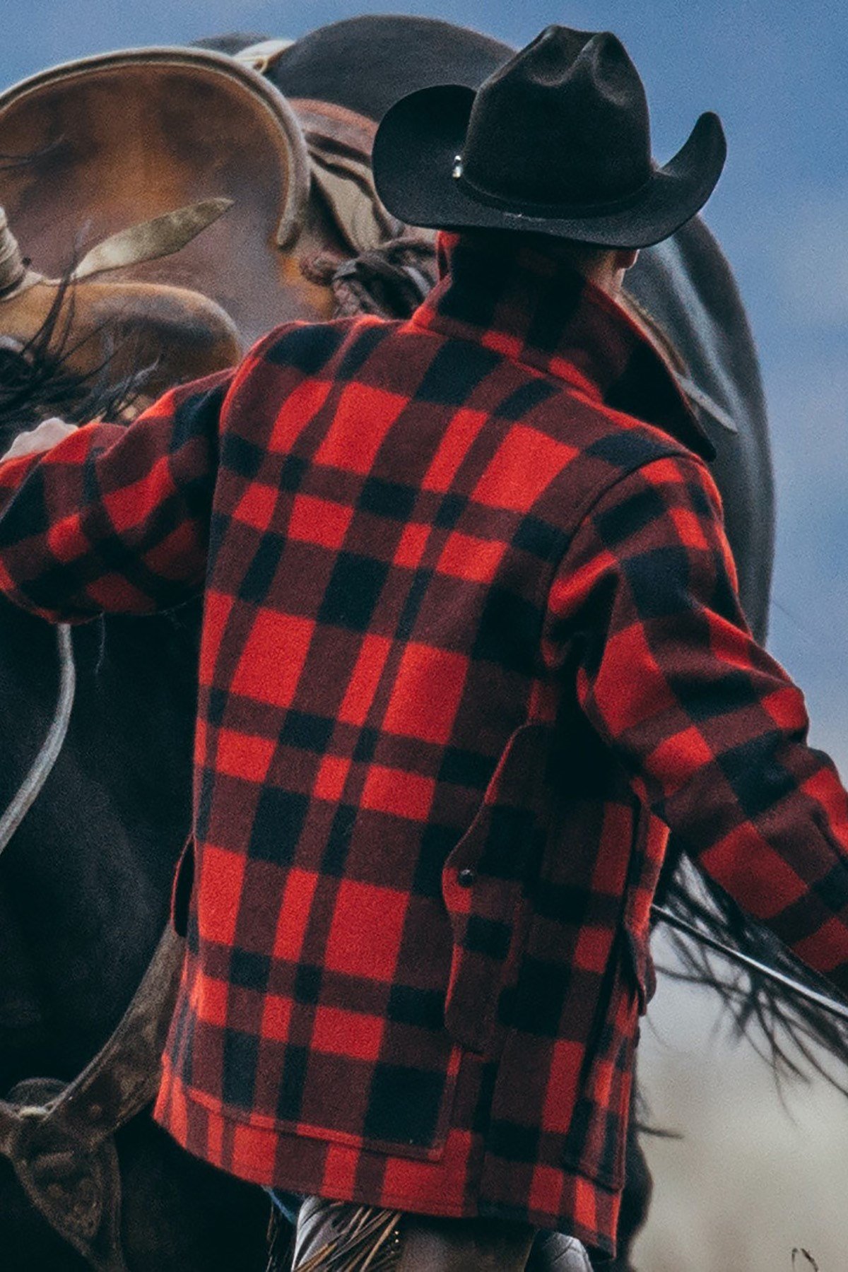 Filson Mackinaw Yün Cruiser Ceket Red-Black