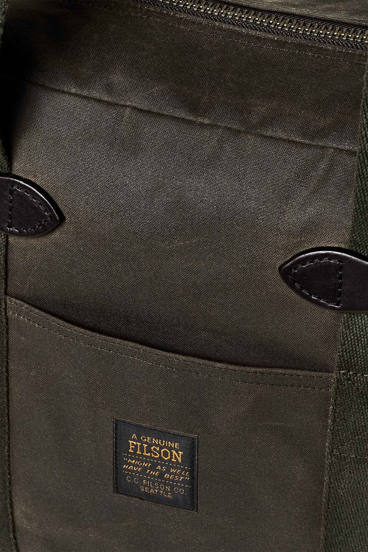 Filson Tin Cloth Tote Çanta Otter Green