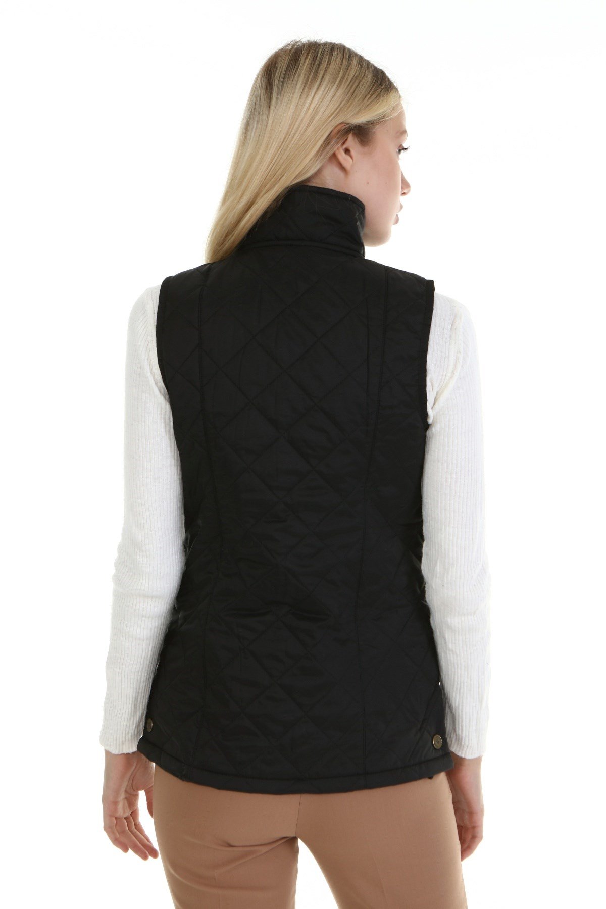 New Outdoor Kadın Warm  Yelek Siyah