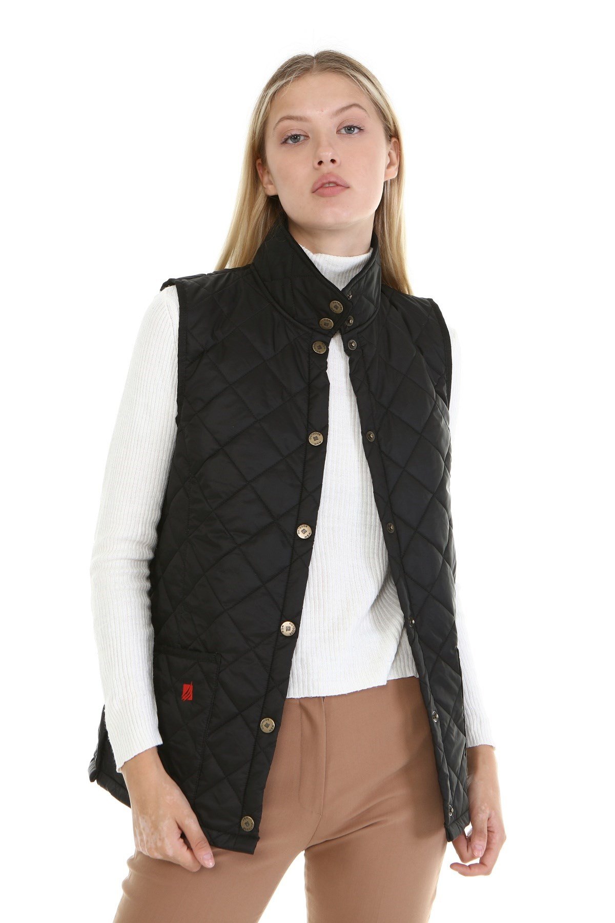 New Outdoor Kadın Warm  Yelek Siyah