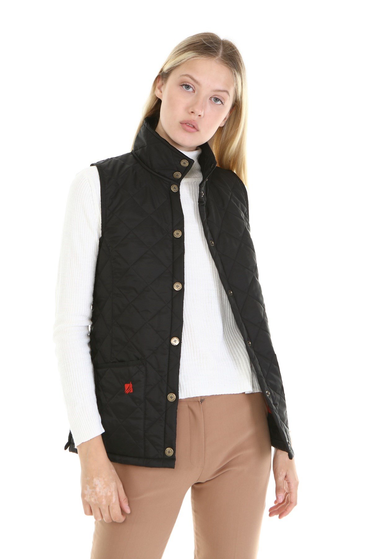 New Outdoor Kadın Warm  Yelek Siyah
