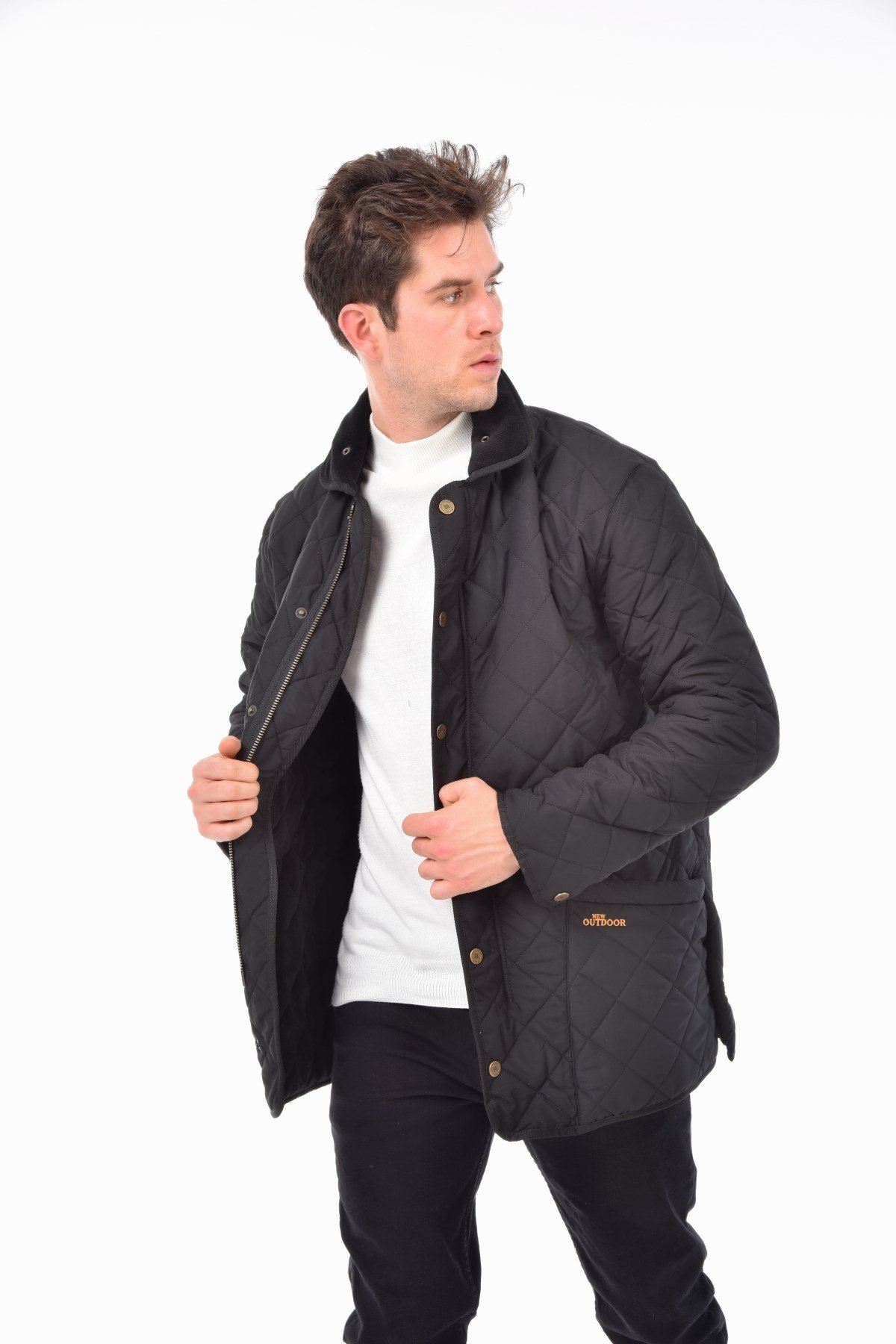 New Outdoor Polar Ceket Siyah