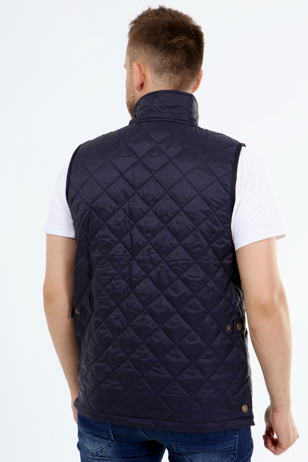 New Outdoor Warm Kapitone Yelek Koyu Lacivert