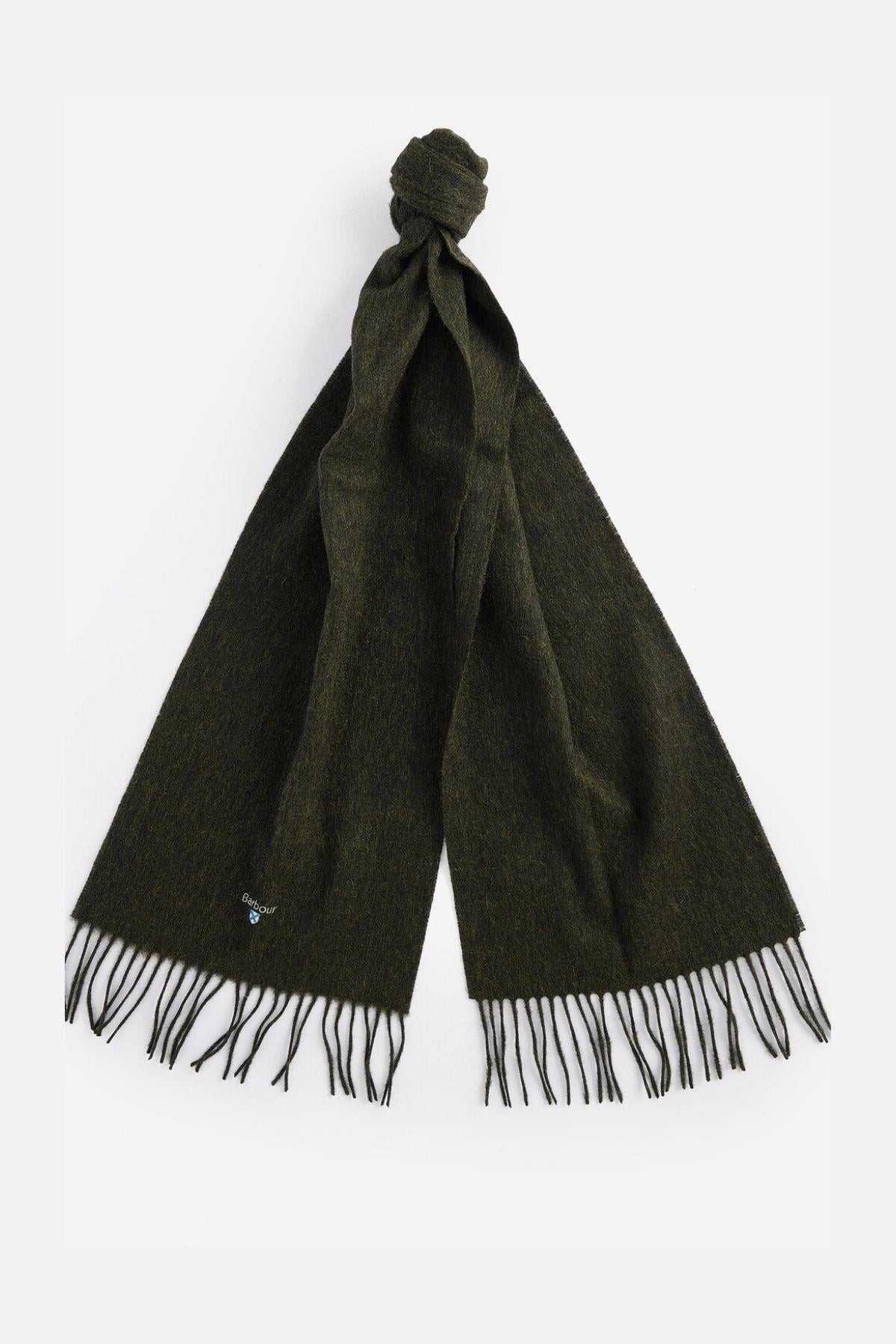 Plain Lambswool Scarf GN31 Seaweed