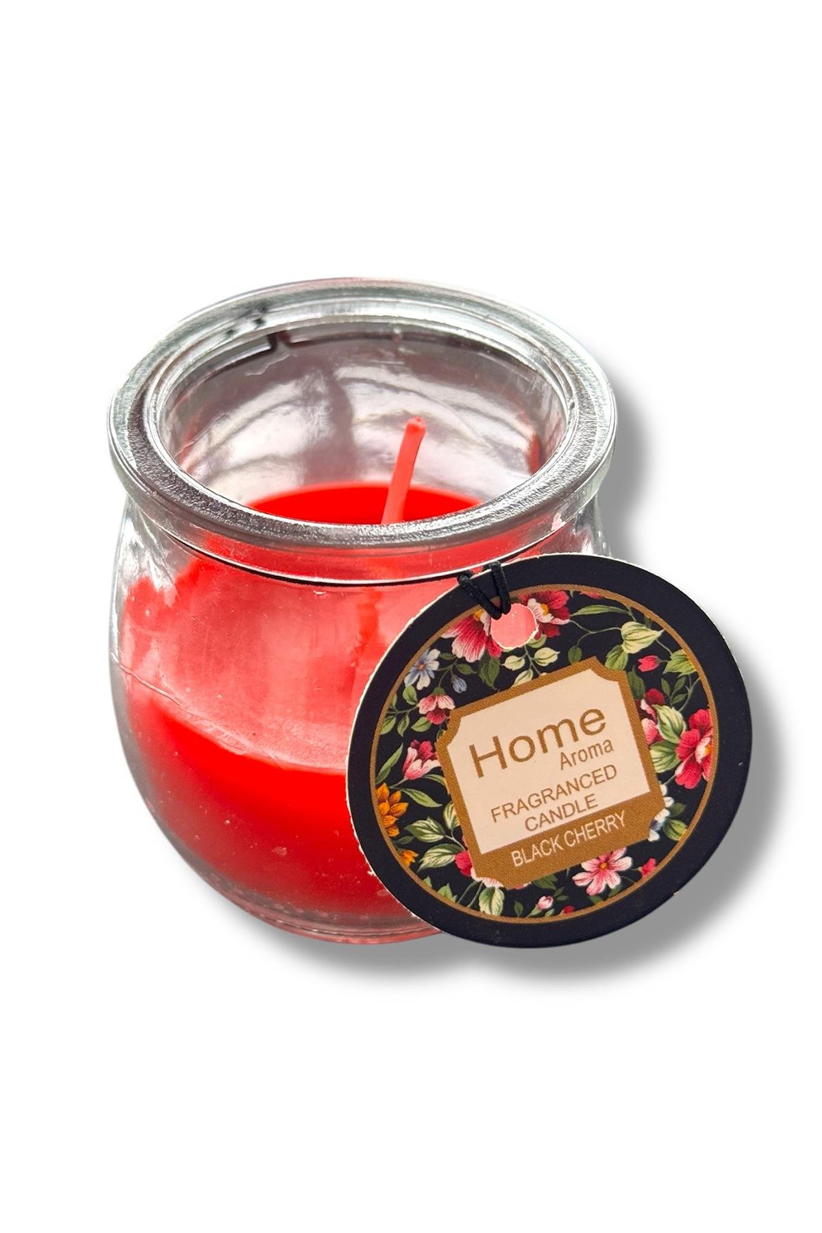  Kırmızı Renk Bardakta Kokulu Dekoratif Mum