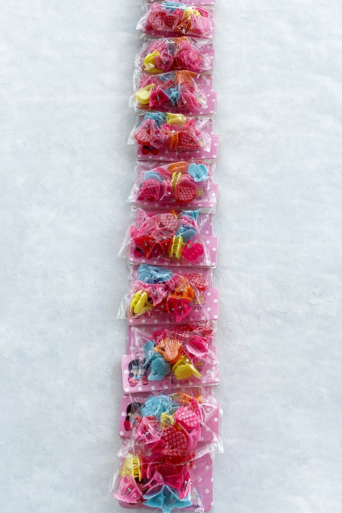 10'lu 100 Adet Kiraz Figürlü Toka Set