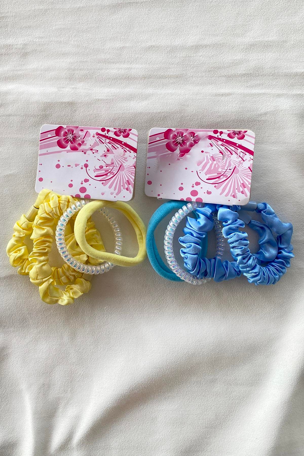 12'li Karışık Renk Lastik Toka Set