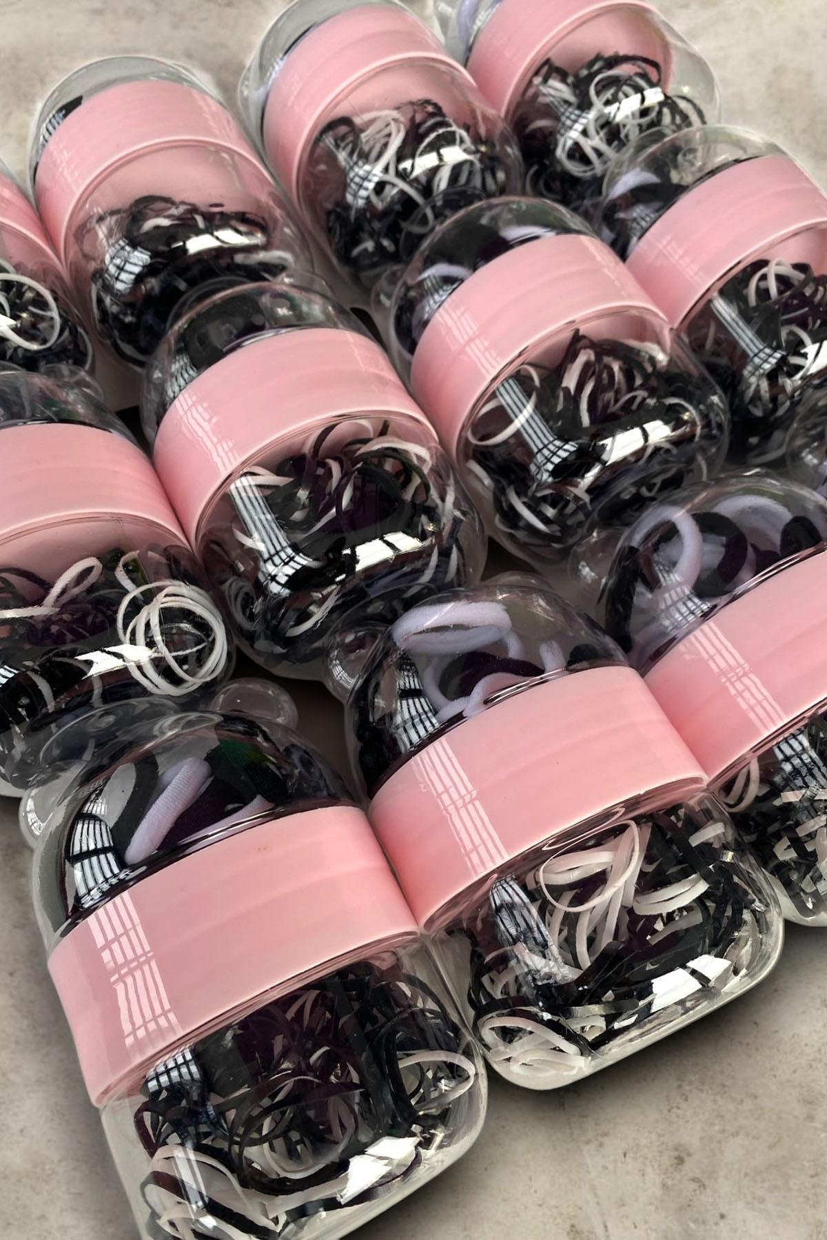 12'li Karışık Renk Lastik Ve Havlu Toka Set