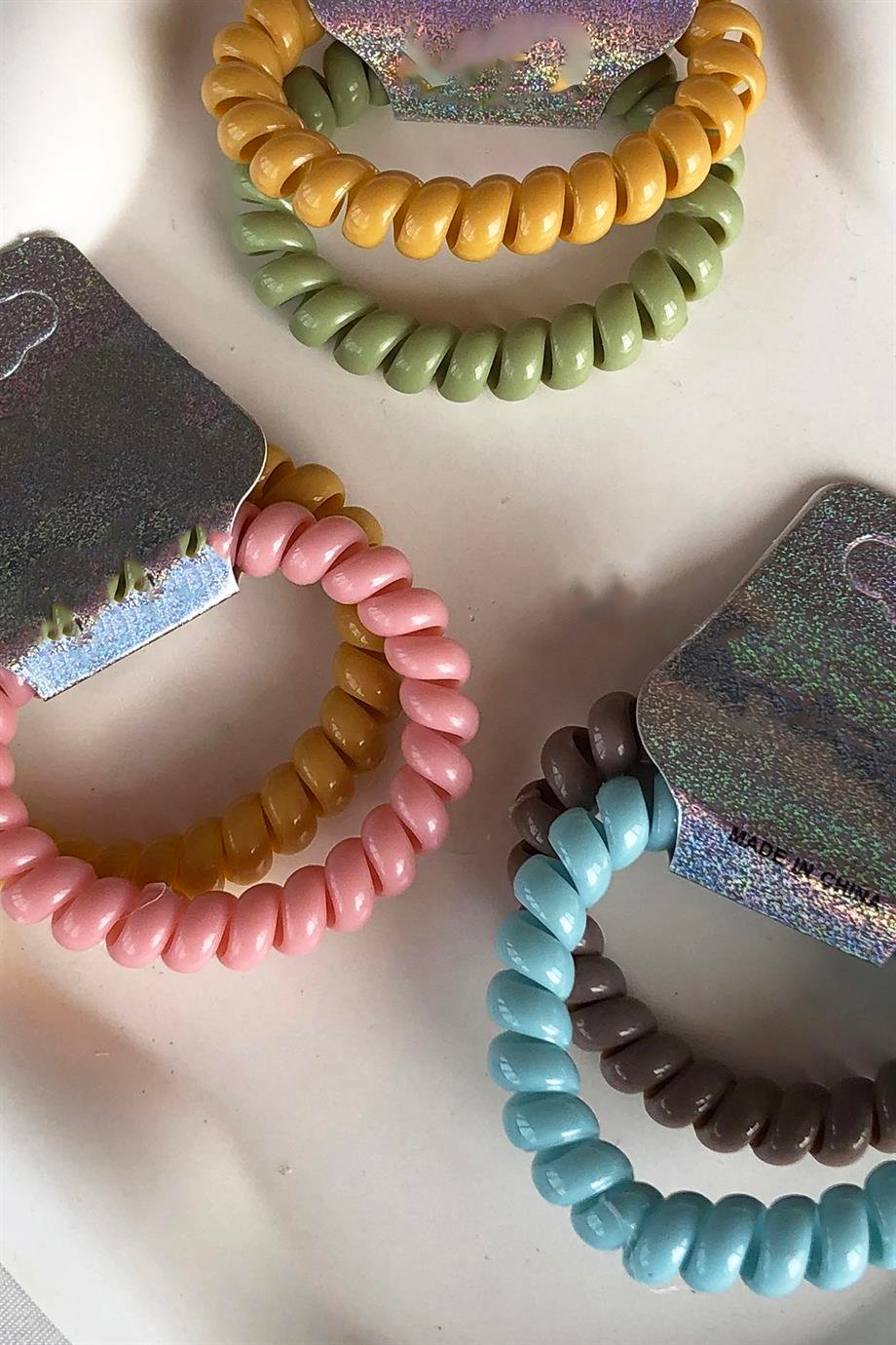 20'li Karışık Renk İkili Helezon Toka Set