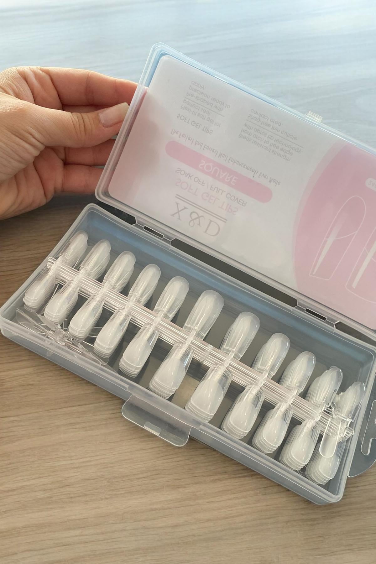 240'lı Şeffaf Takma Tırnak Set