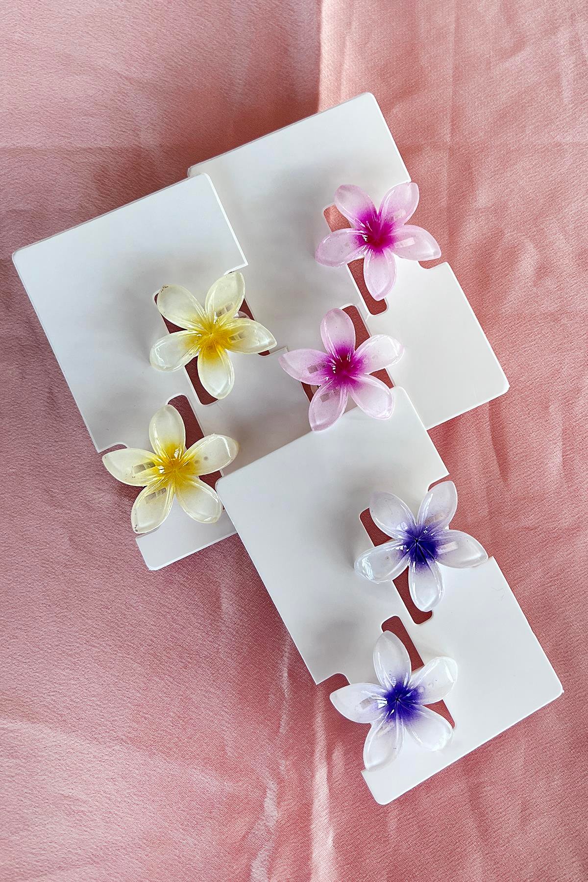 24'lü Karışık Renk Pens Lotus Toka Set