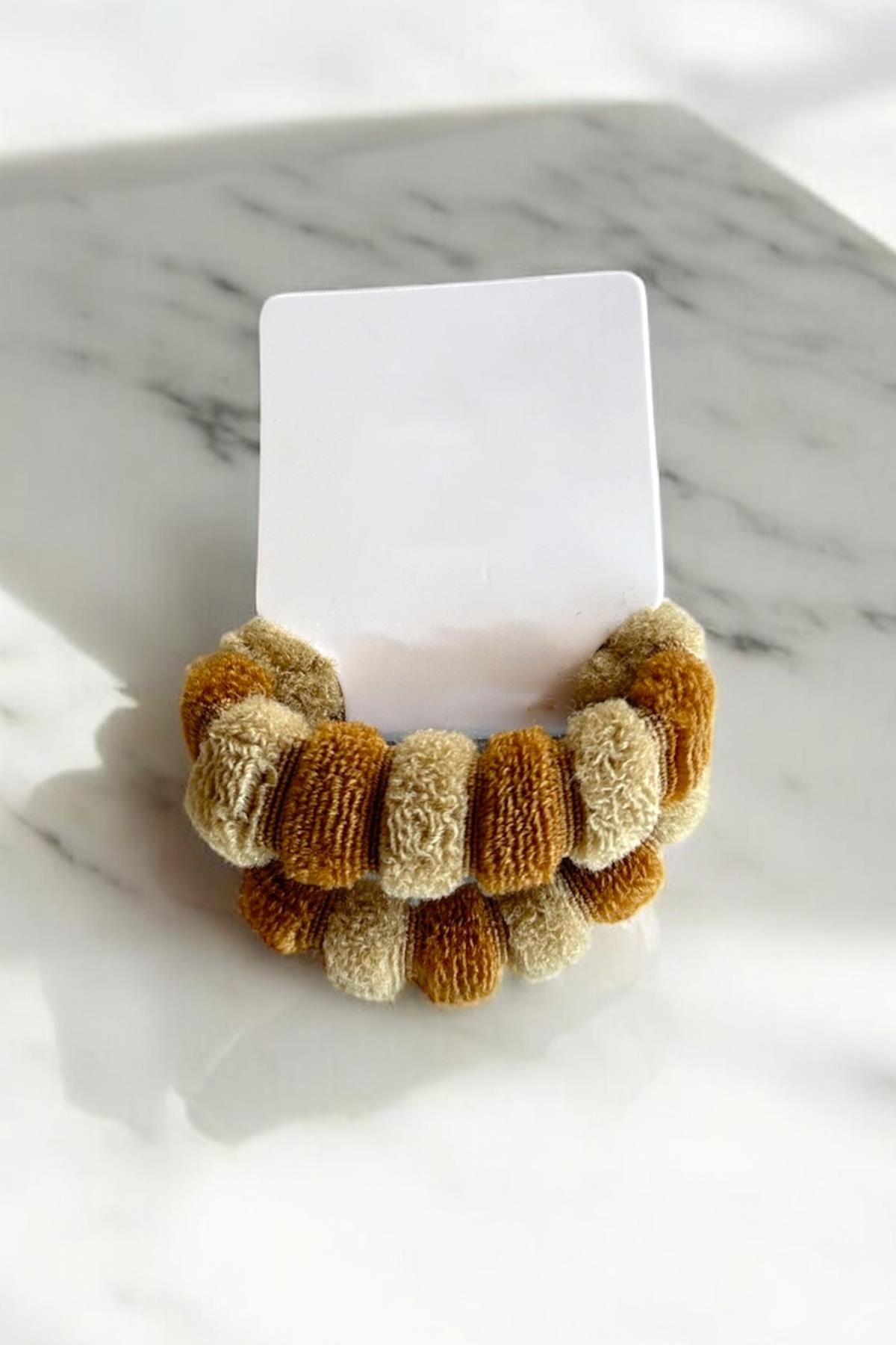 2'li Açık Kahve Renk Havlu Toka