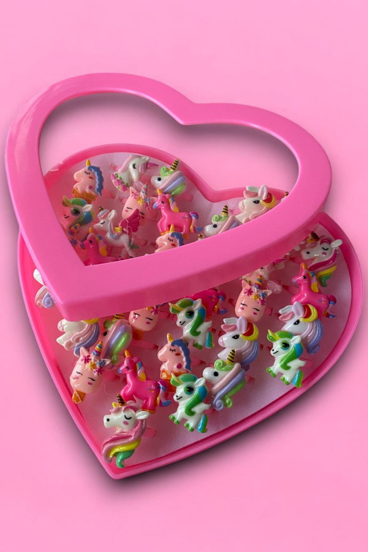 36'lı Karışık Figürlü Çocuk Yüzük Set