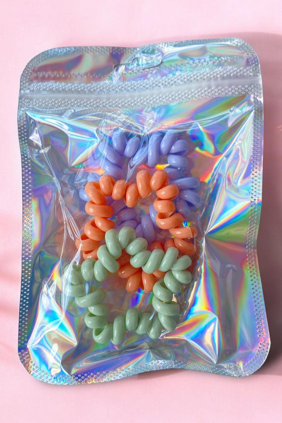 3'lü Karışık Renk Helezon Toka Set