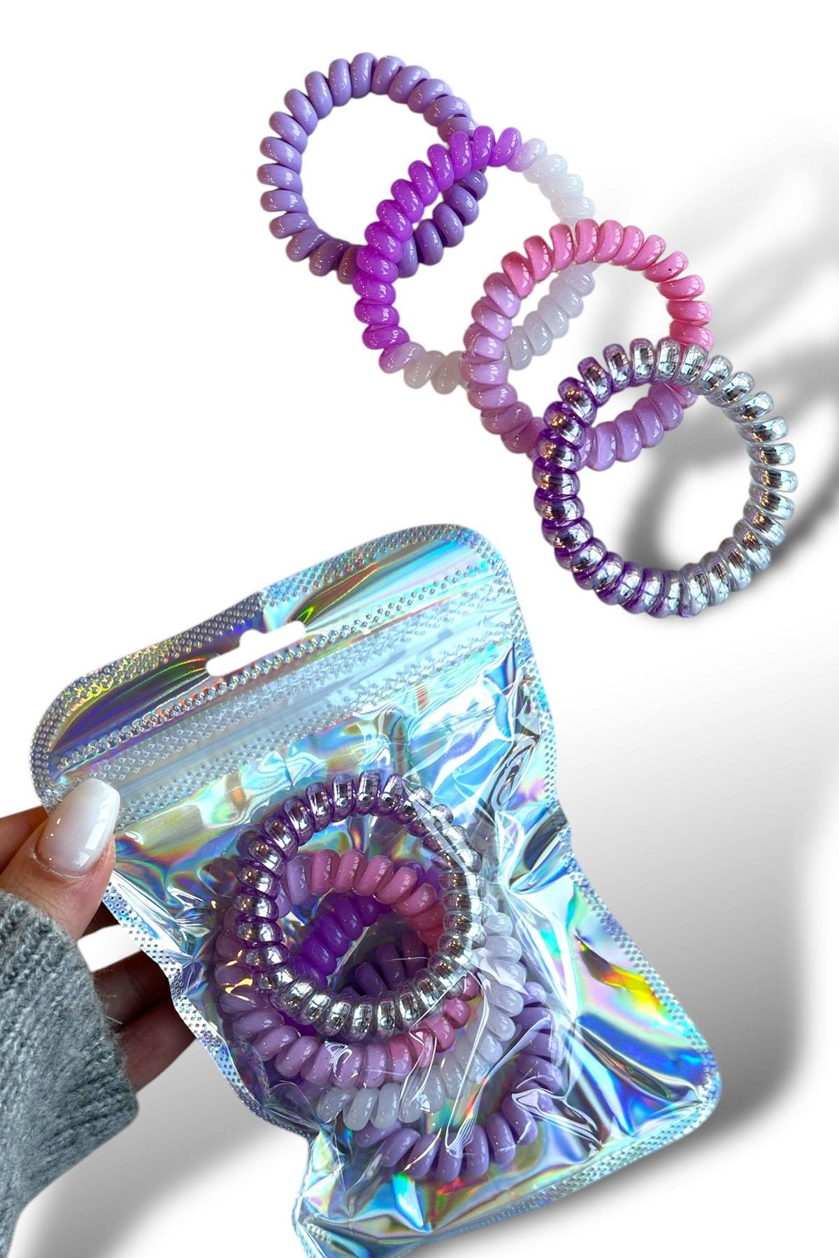 4'lü Karışık Renk Helezon Toka