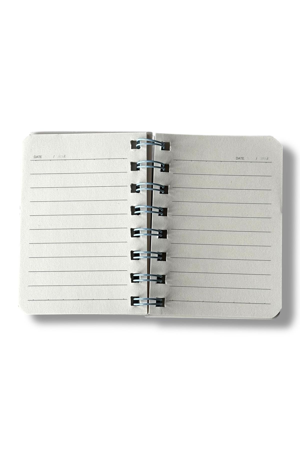 Açık Pembe Renk Pati Figürlü Cat Day Yazılı Defter