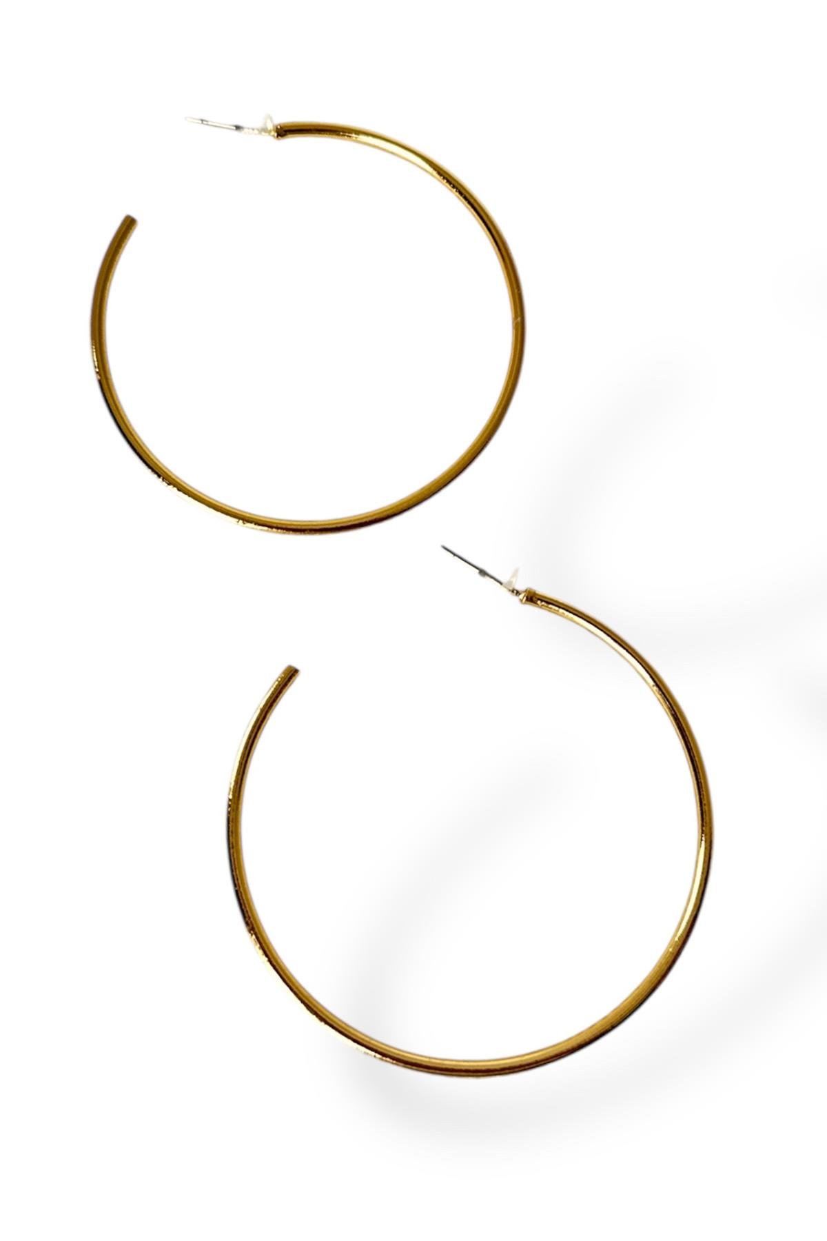 Altın Renk Ajda Küpe (Çift)