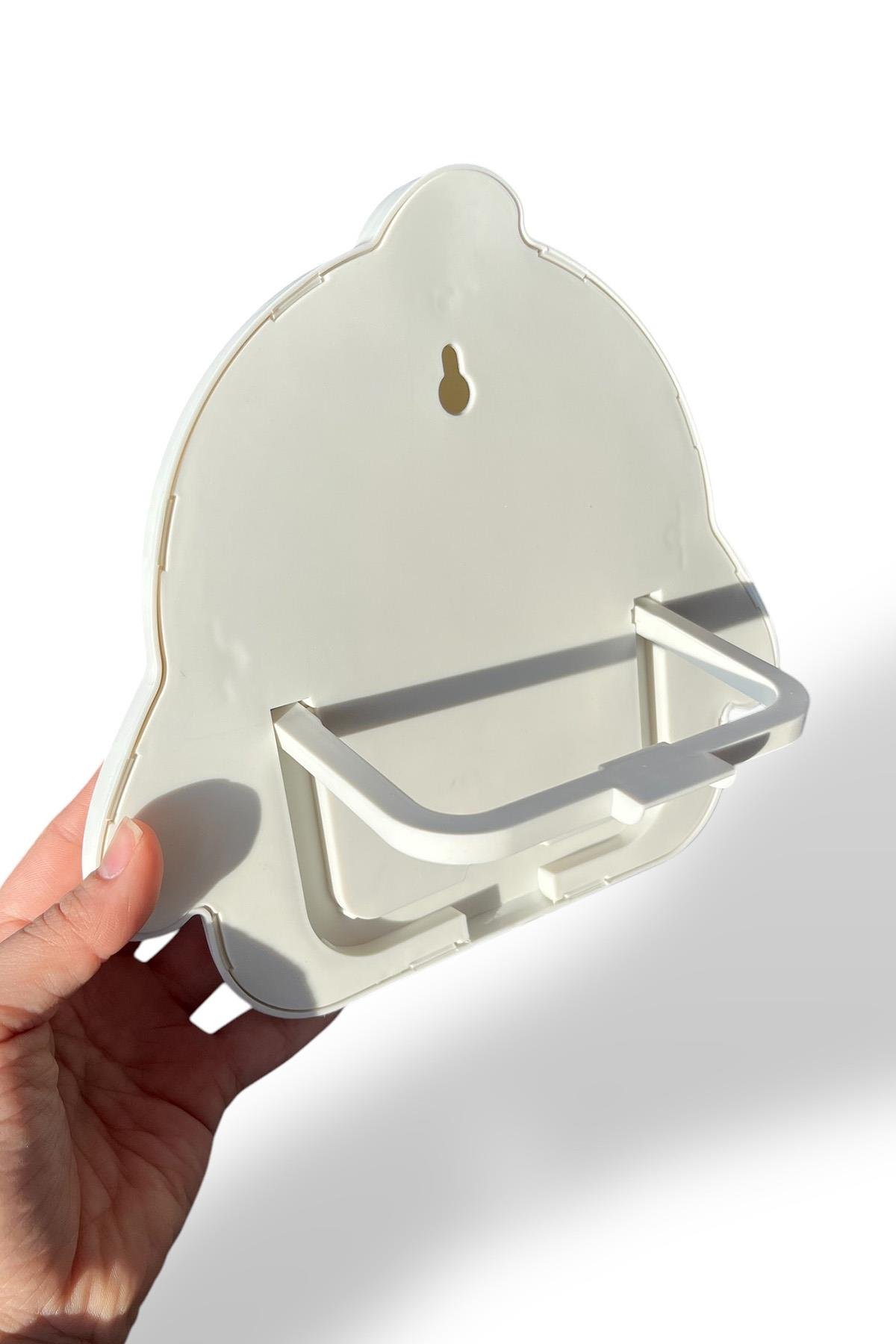 Beyaz Renk Penguen Figürlü Masa Aynası