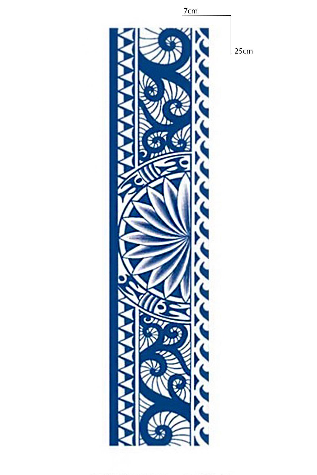 Figürlü 12 Saat Sonra Kararan Geçici Dövme Tattoo