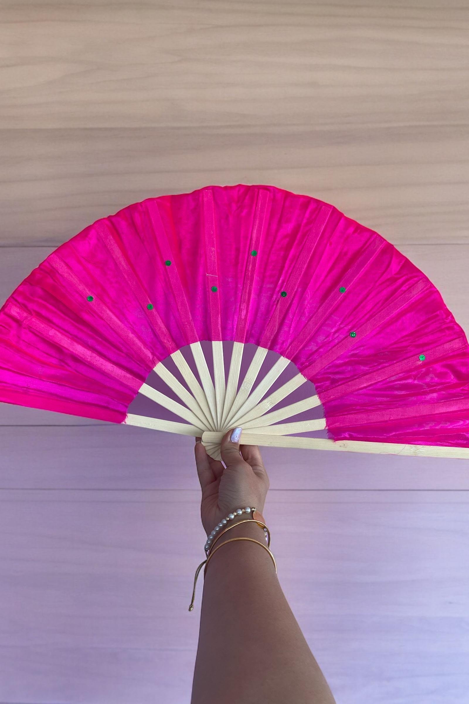 Fuşya Renk Yelpaze (Büyük Boy)