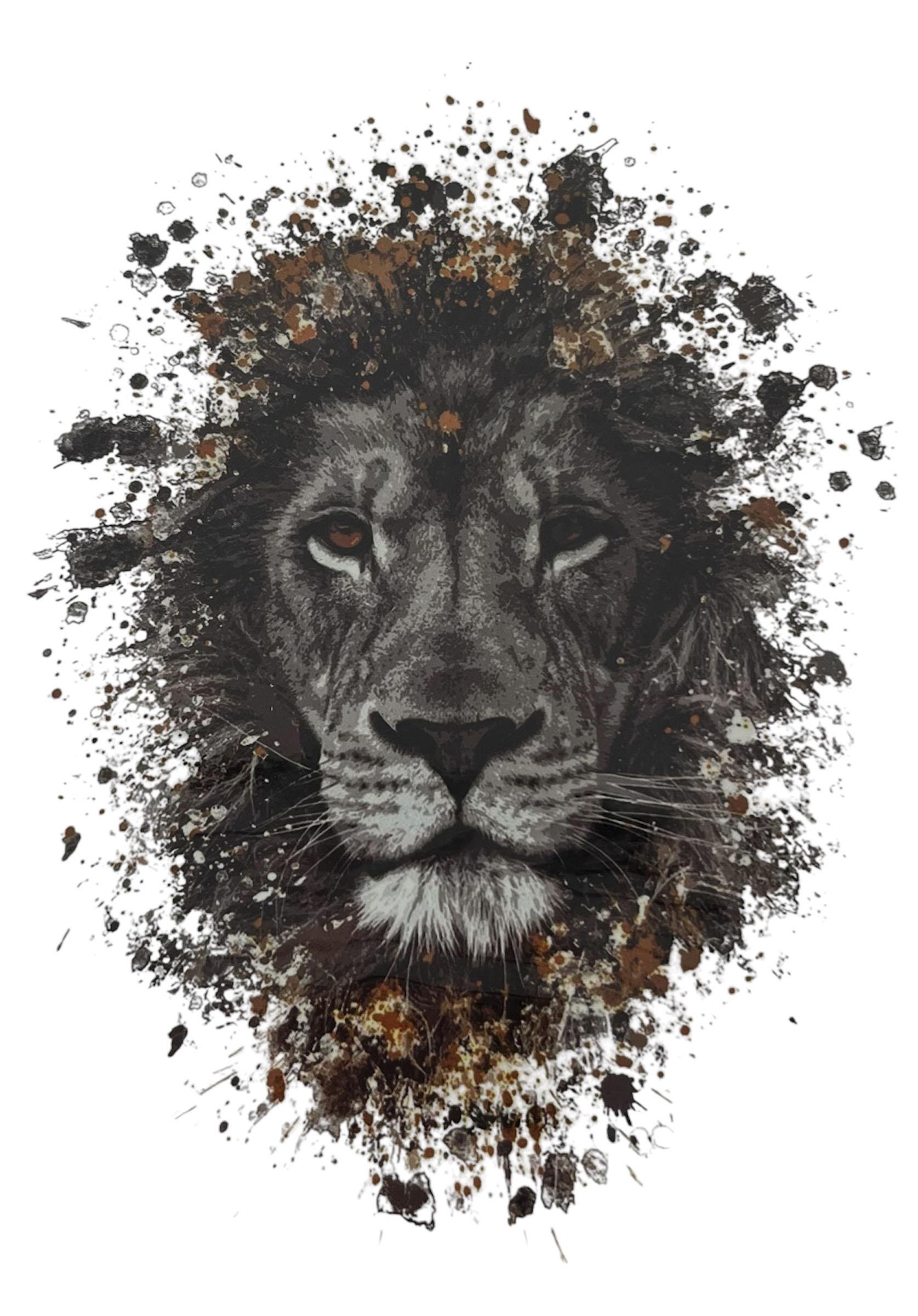 Geçici Aslan Figürlü Dövme Tattoo