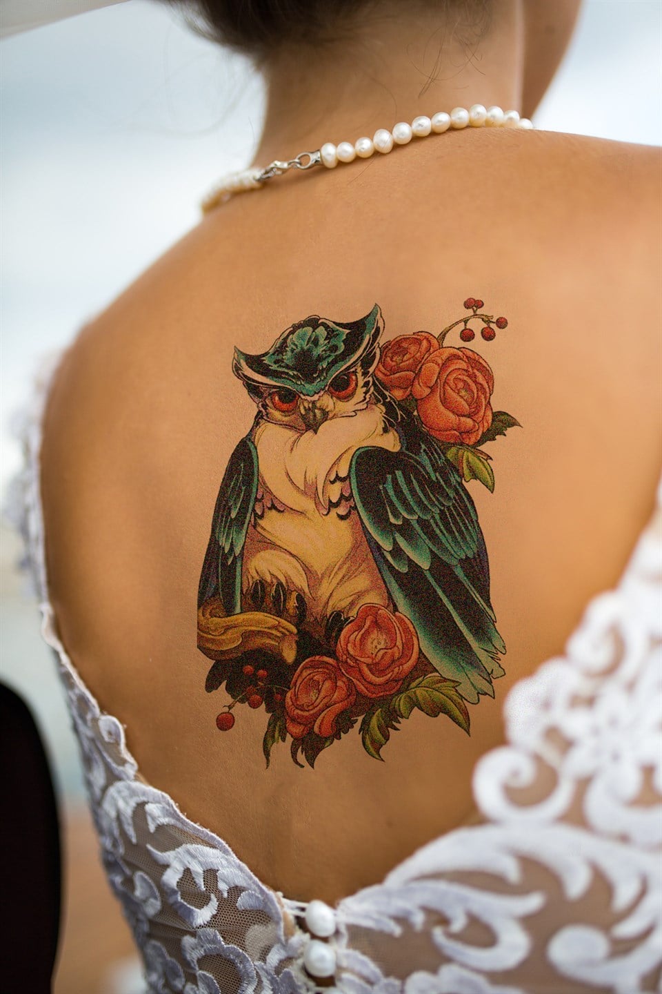 Temporary Owl Tattoo Tattoo