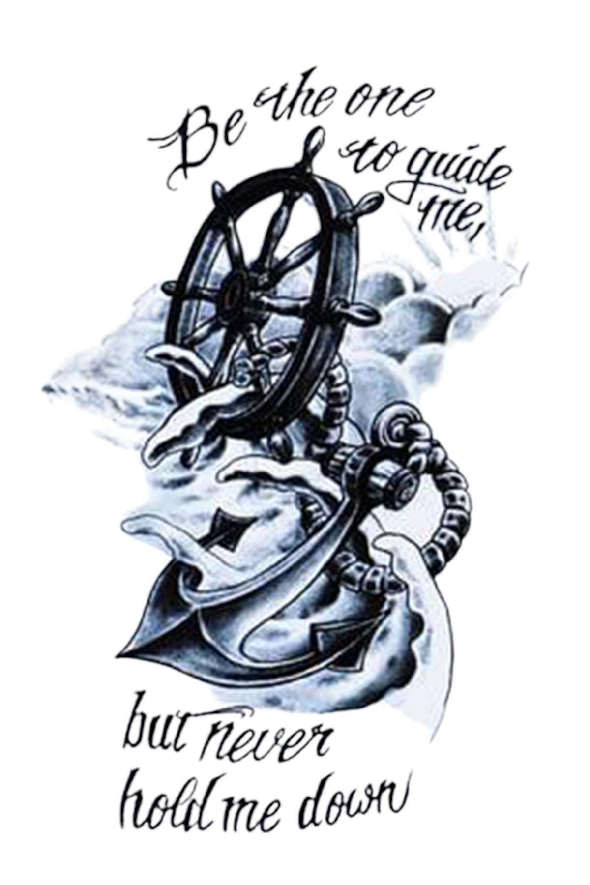 Geçici Çapa Figürlü Dövme Tattoo