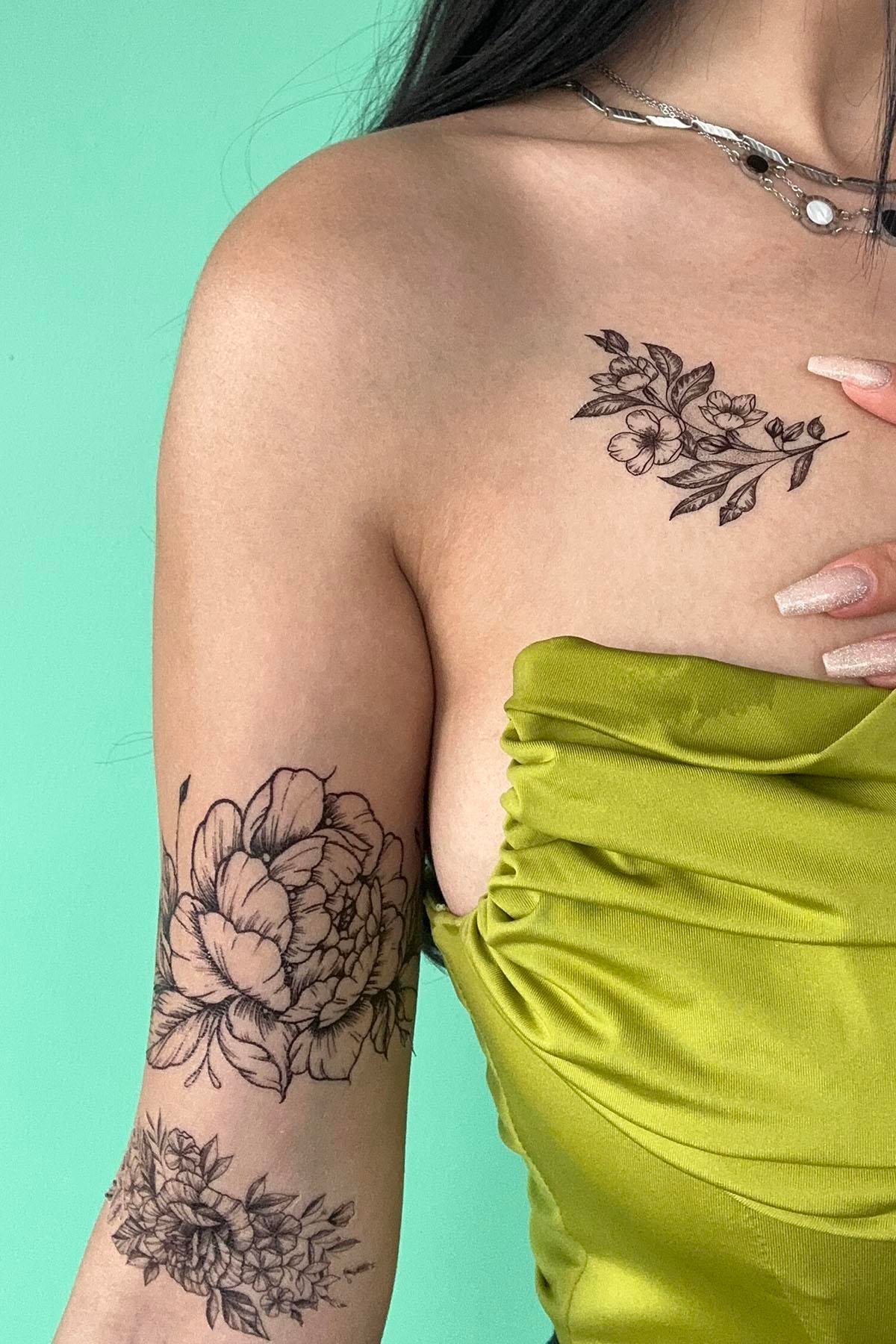 Geçici Çiçek Dövme Tattoo
