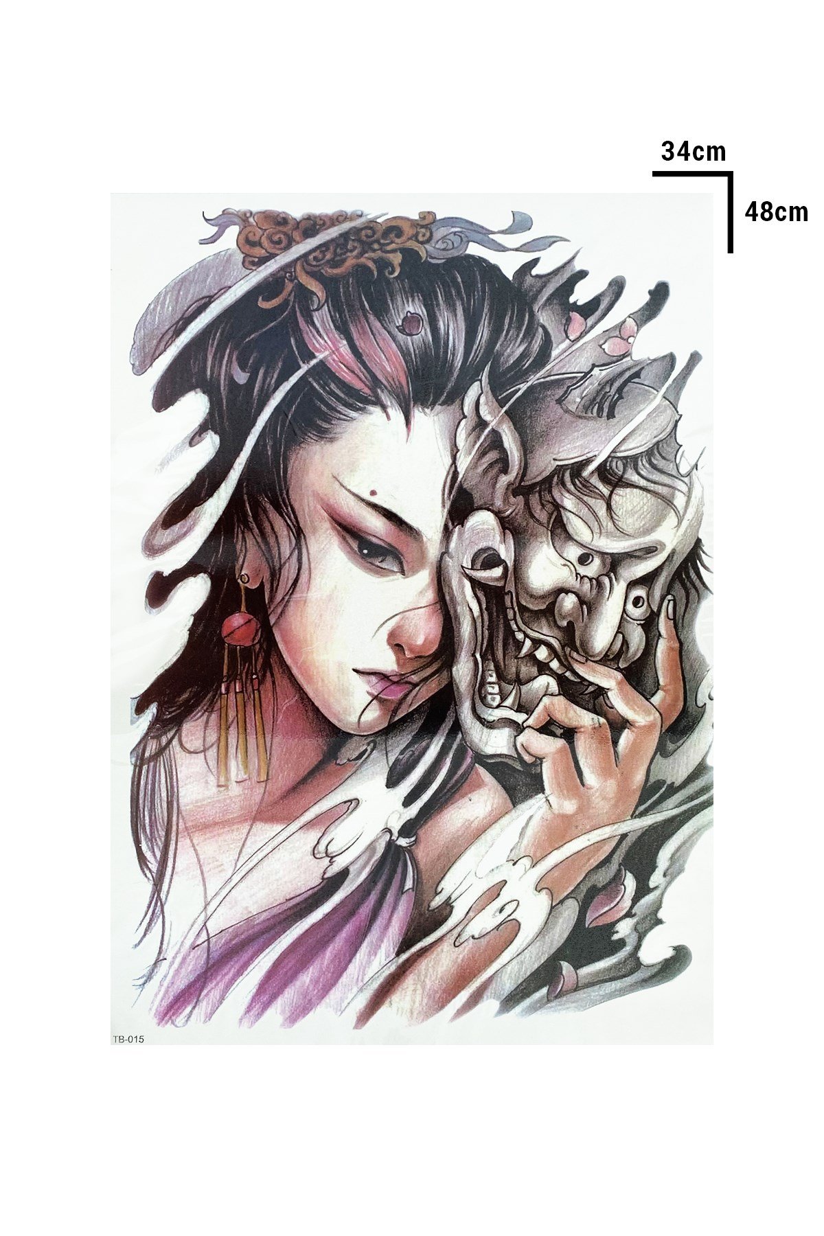 Geçici Kadın Modelli Dövme Tattoo