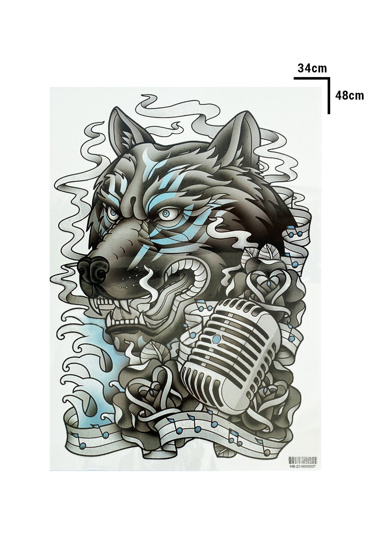 Geçici Kaplan Modelli Sırt Dövme Tattoo