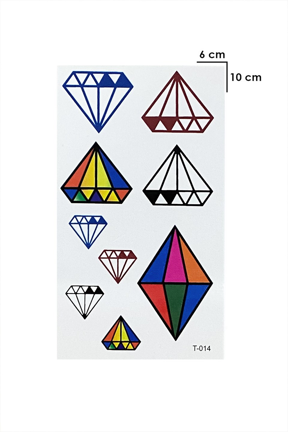 Geçici Karışık Elmas Dövme Tattoo