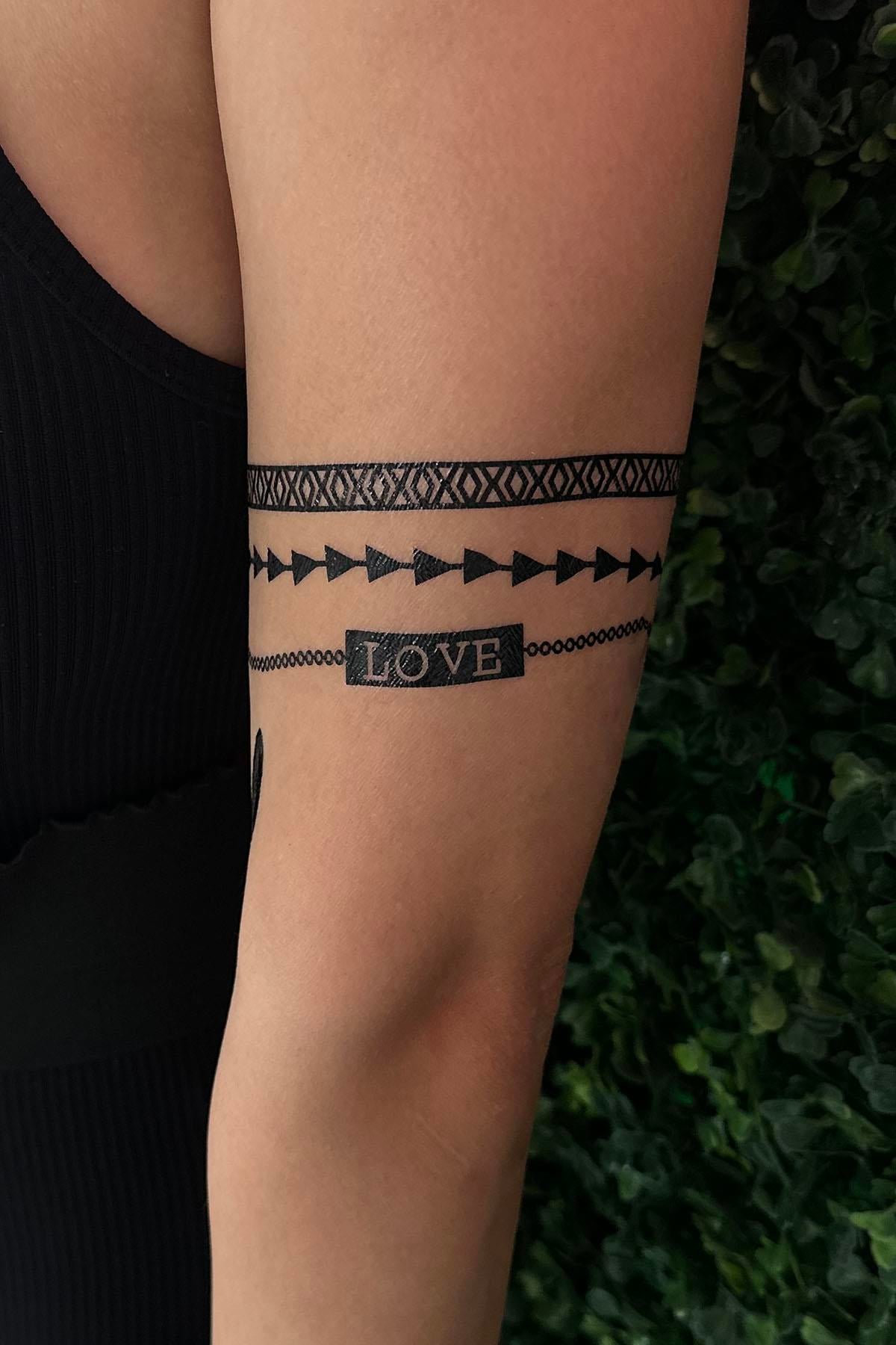 Geçici Karışık Figür Dövme Tattoo
