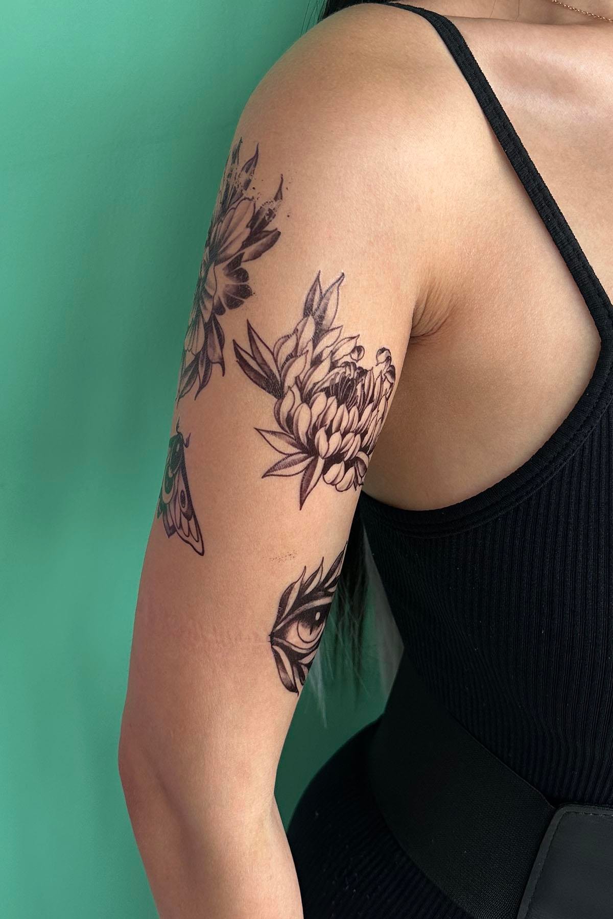 Geçici Karışık Figür Dövme Tattoo
