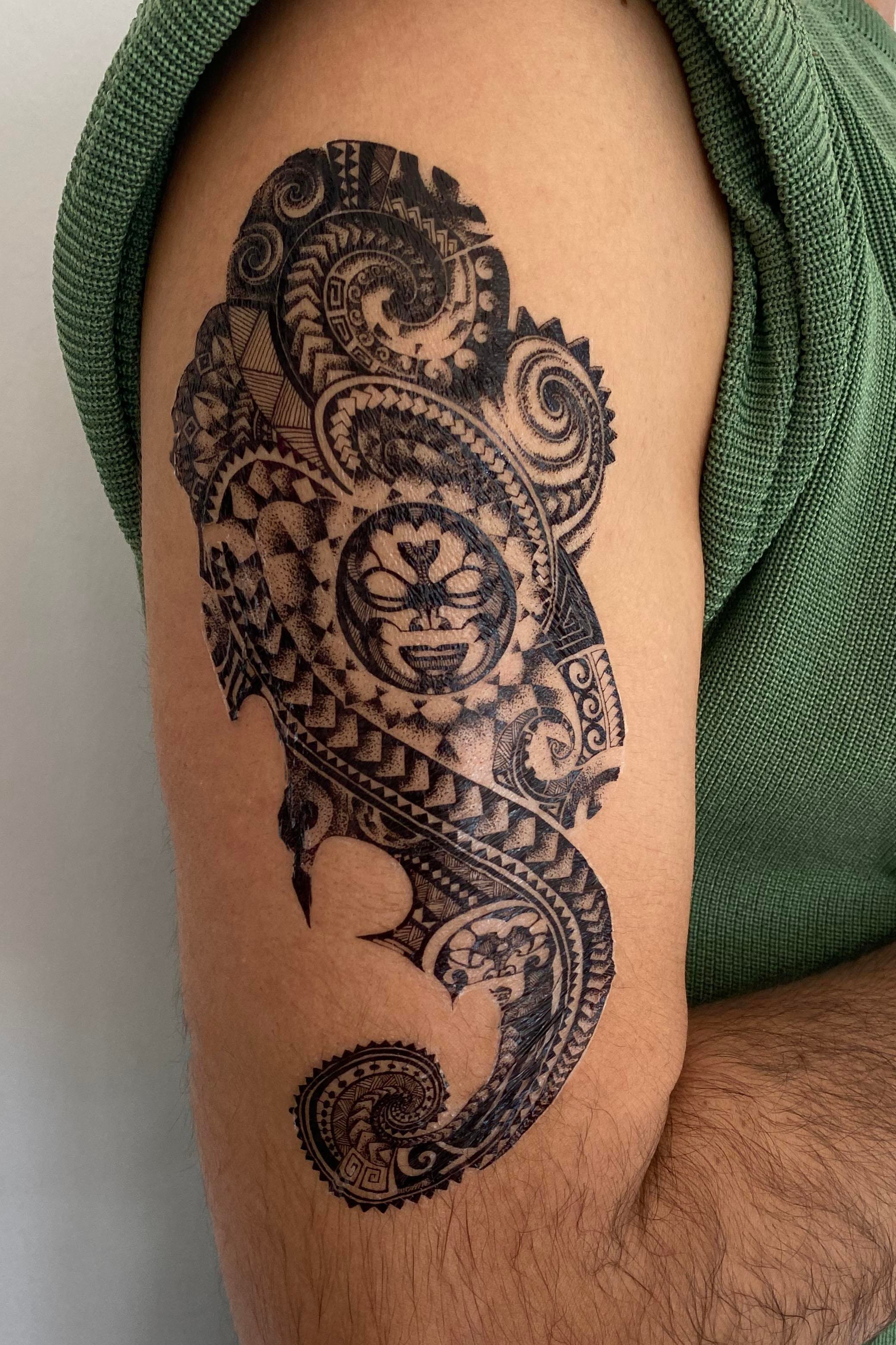 Geçici Karışık Figür Dövme Tattoo