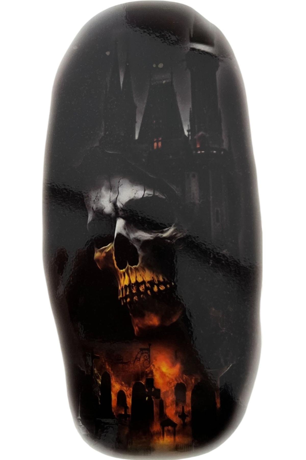 Geçici Kuru Kafa Figürlü Dövme Tattoo