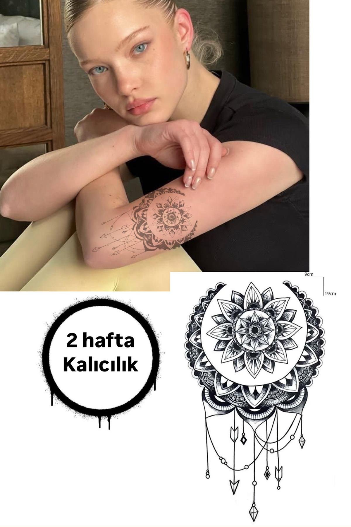 Geçici Lotus Figürlü Dövme Tattoo