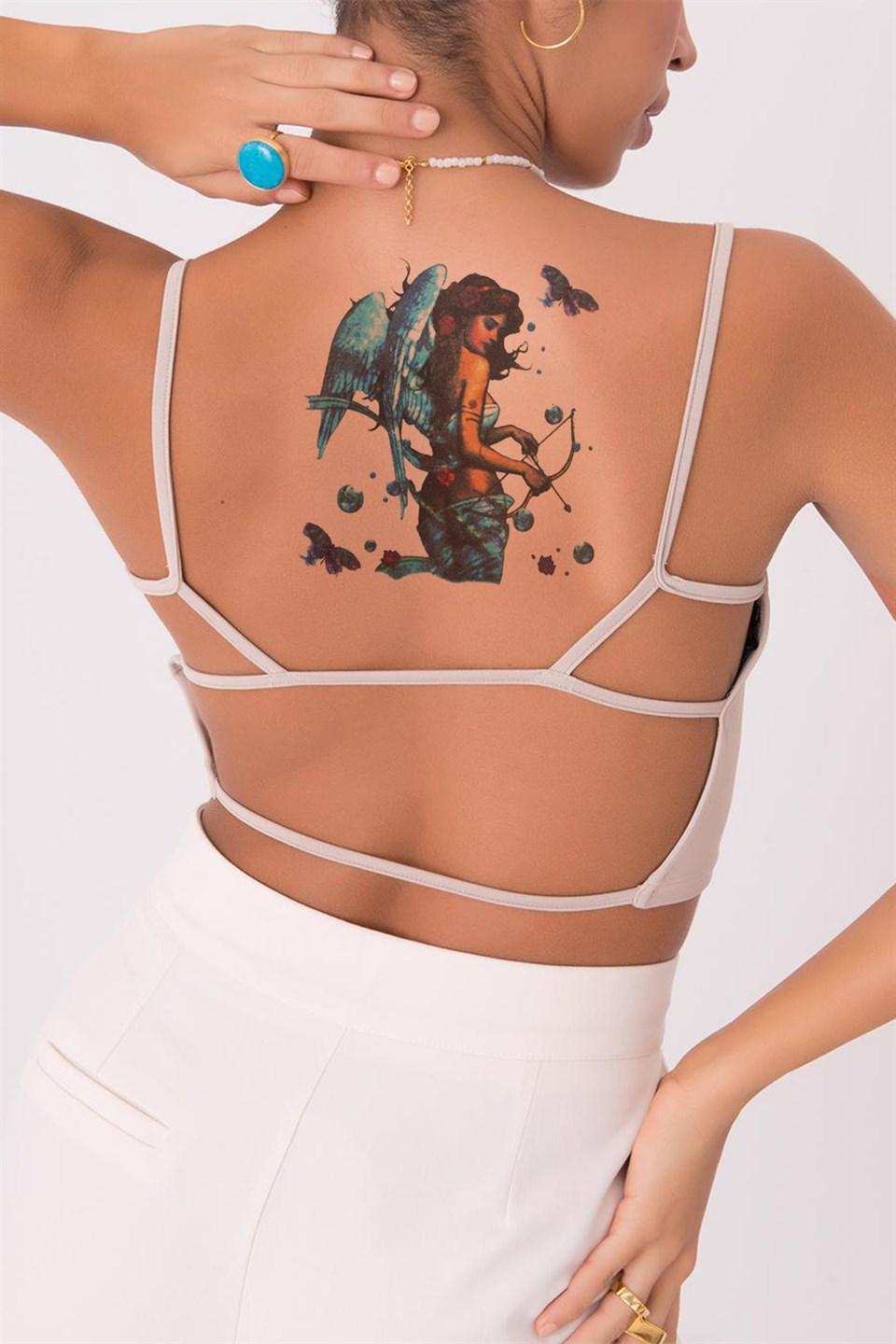 Geçici Melek ve KelebekDövme Tattoo