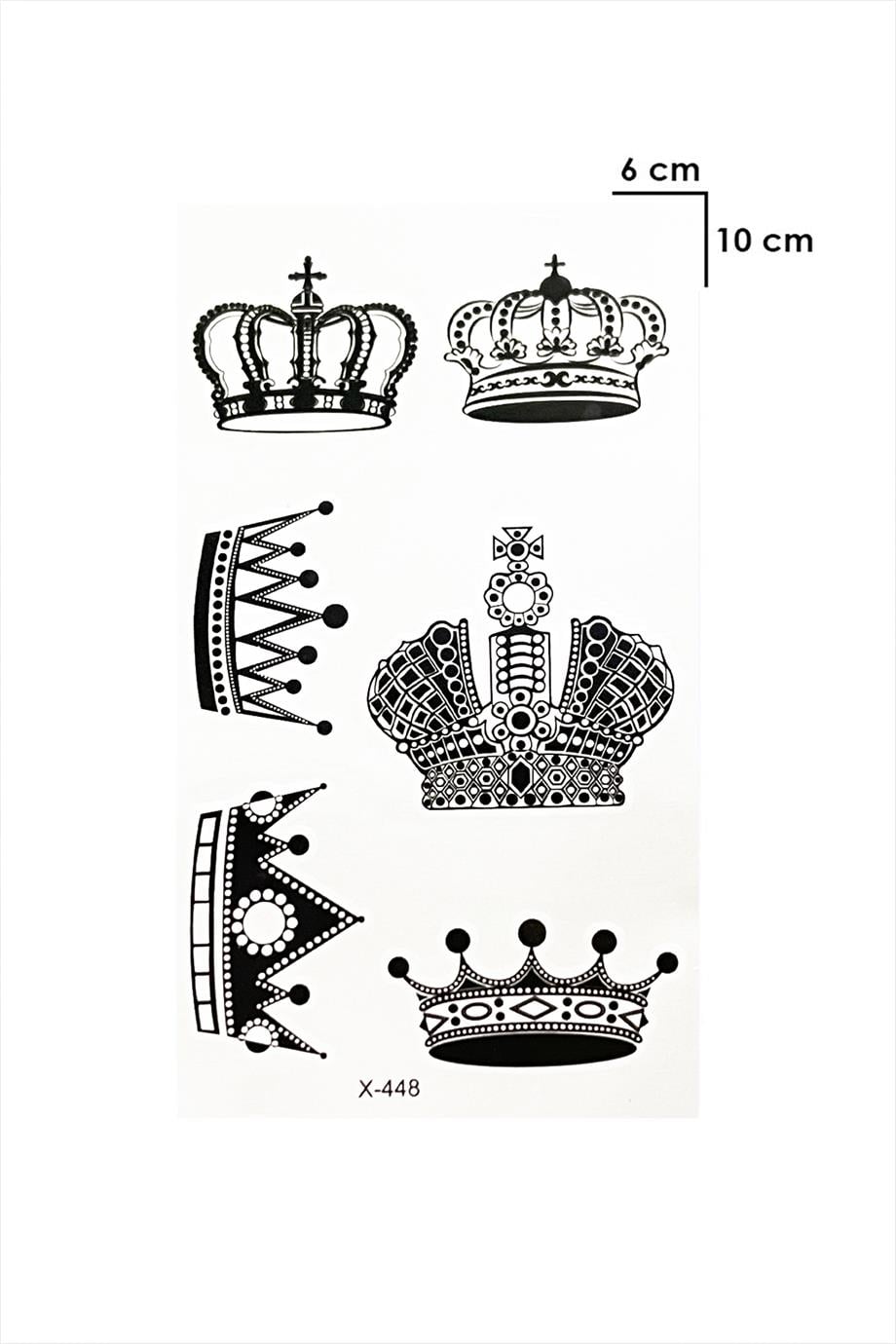 Geçici Mini Kral Tacı Dövme Tattoo