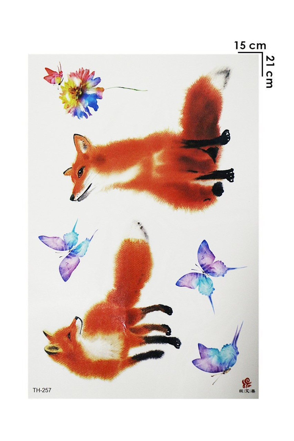 Geçici Tilki Dövme Tattoo
