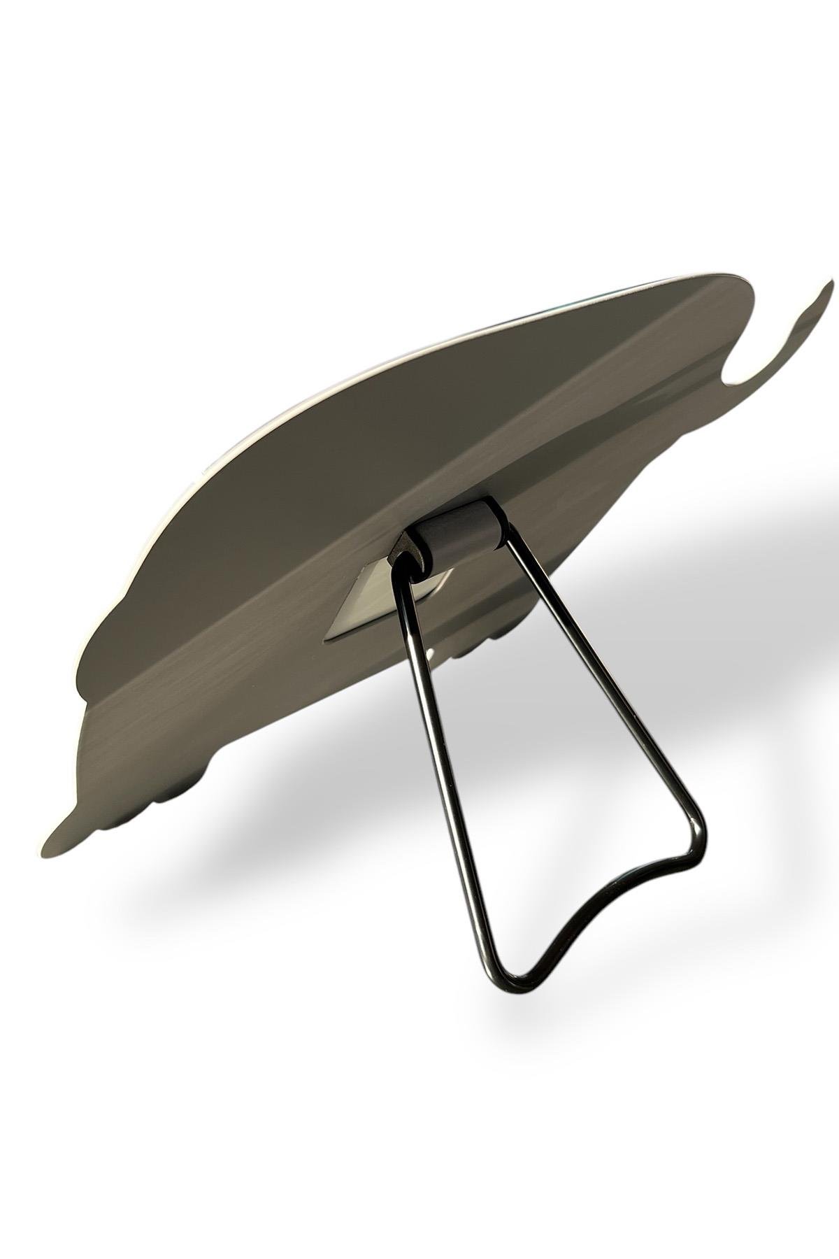 Gri Renk Fil Figürlü Masa Aynası