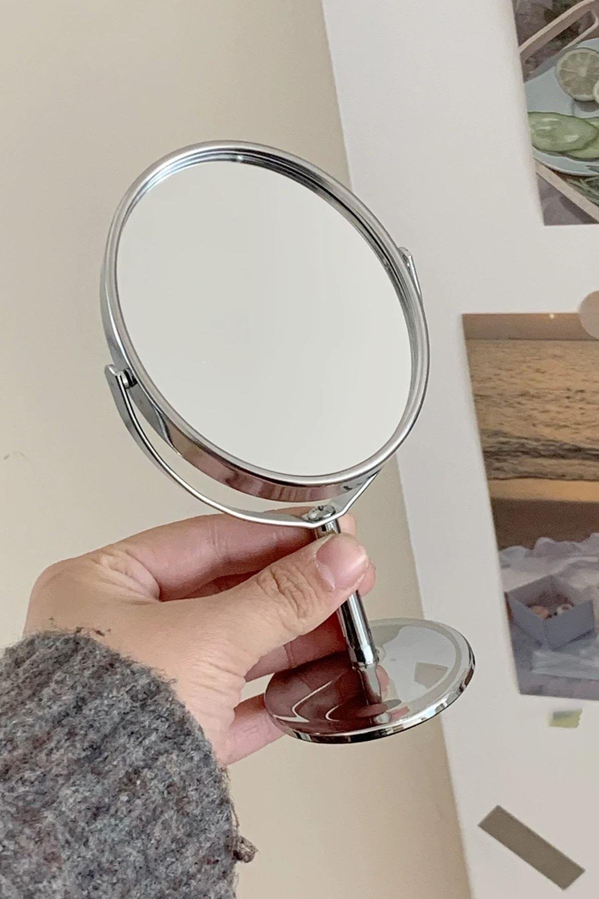 Gümüş Renk Dönebilen Masa Aynası